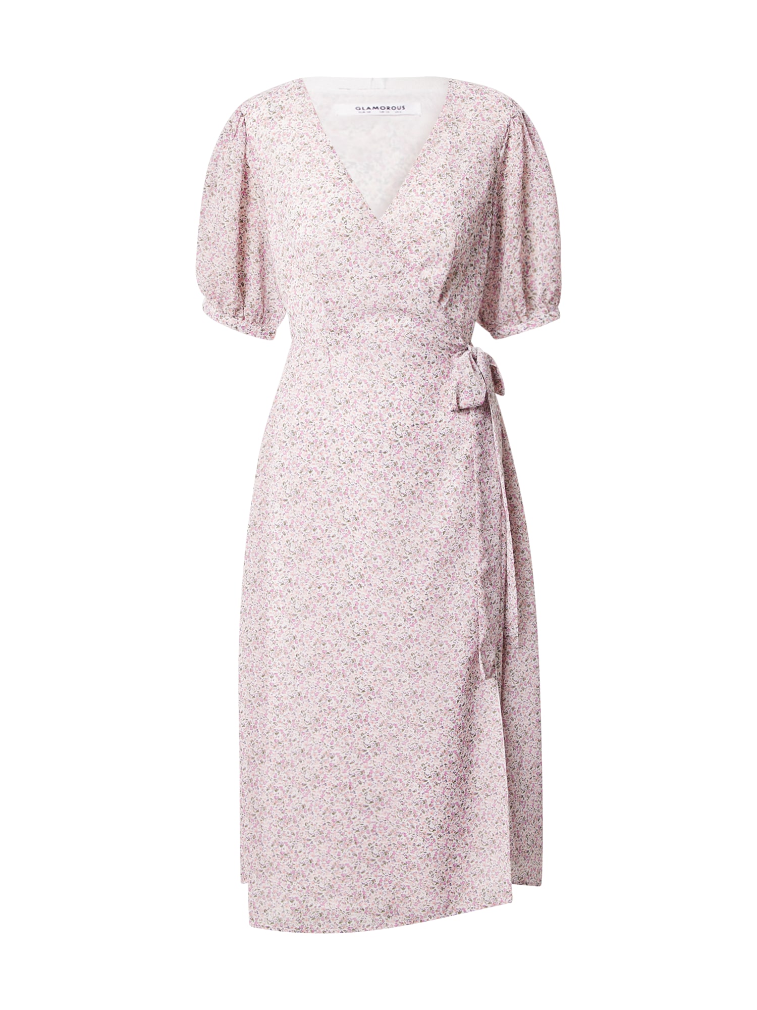 GLAMOROUS Obleka  zelena / svetlo lila / pastelno oranžna / svetlo roza / bela