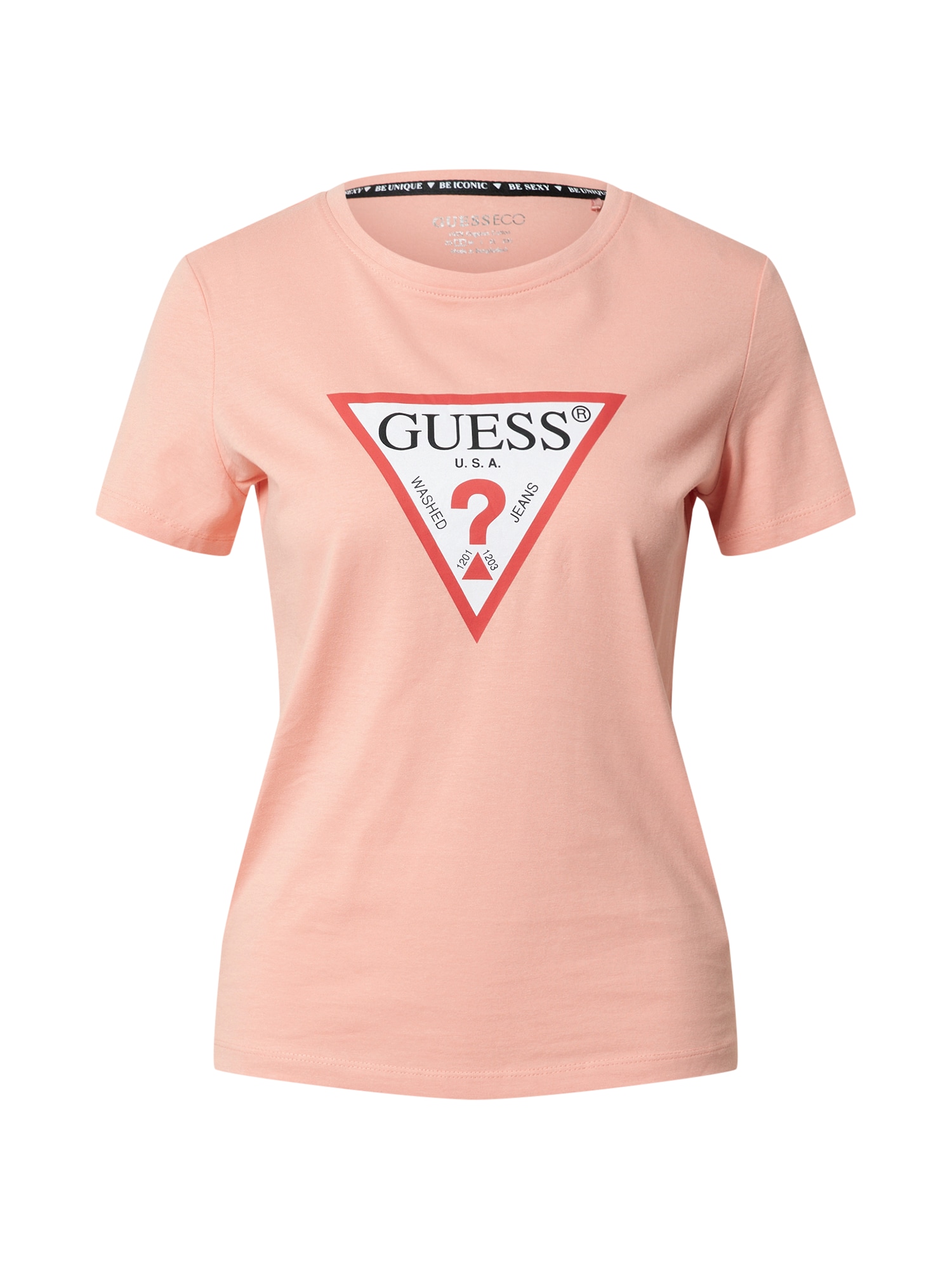GUESS Majica  roza / rdeča / črna / bela
