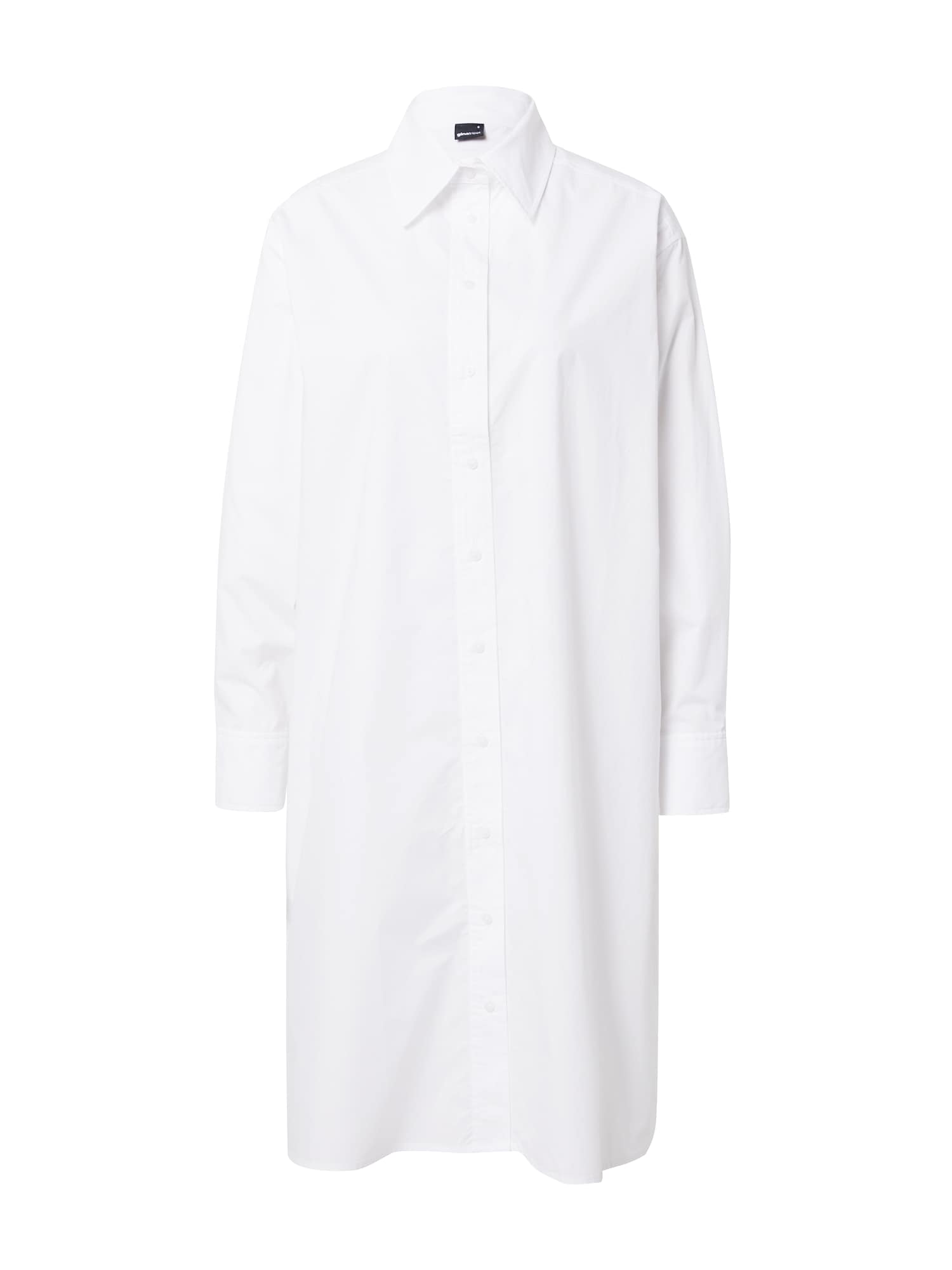 Gina Tricot Dolga srajca 'Leaf'  bela