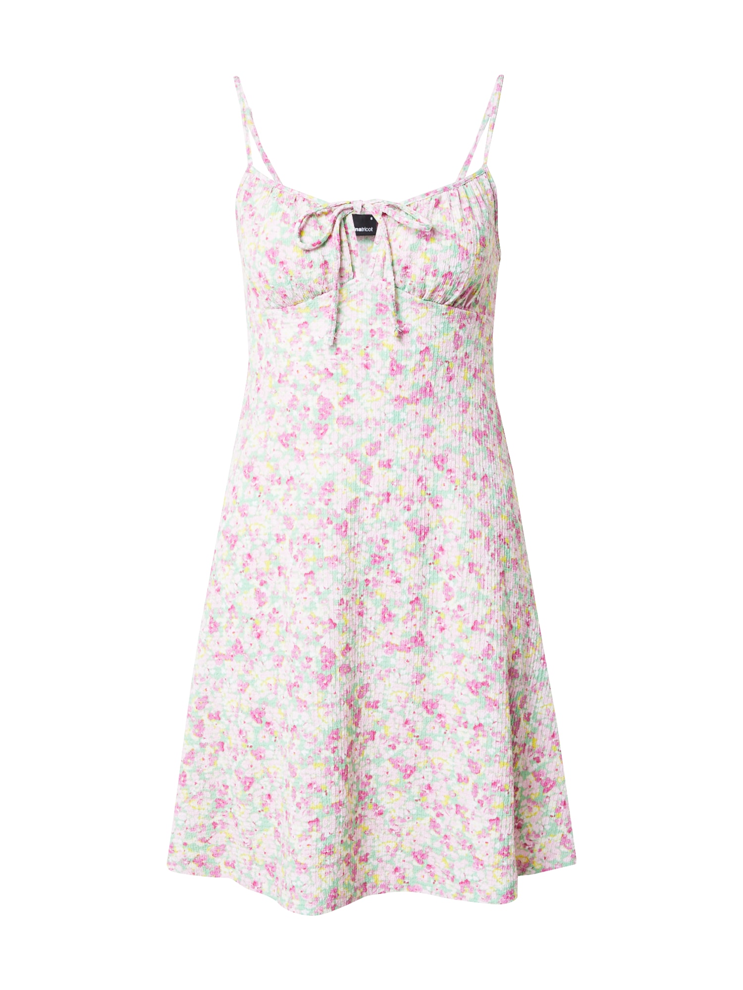 Gina Tricot Poletna obleka 'Lili'  svetlo rumena / meta / roza / pastelno roza / bela