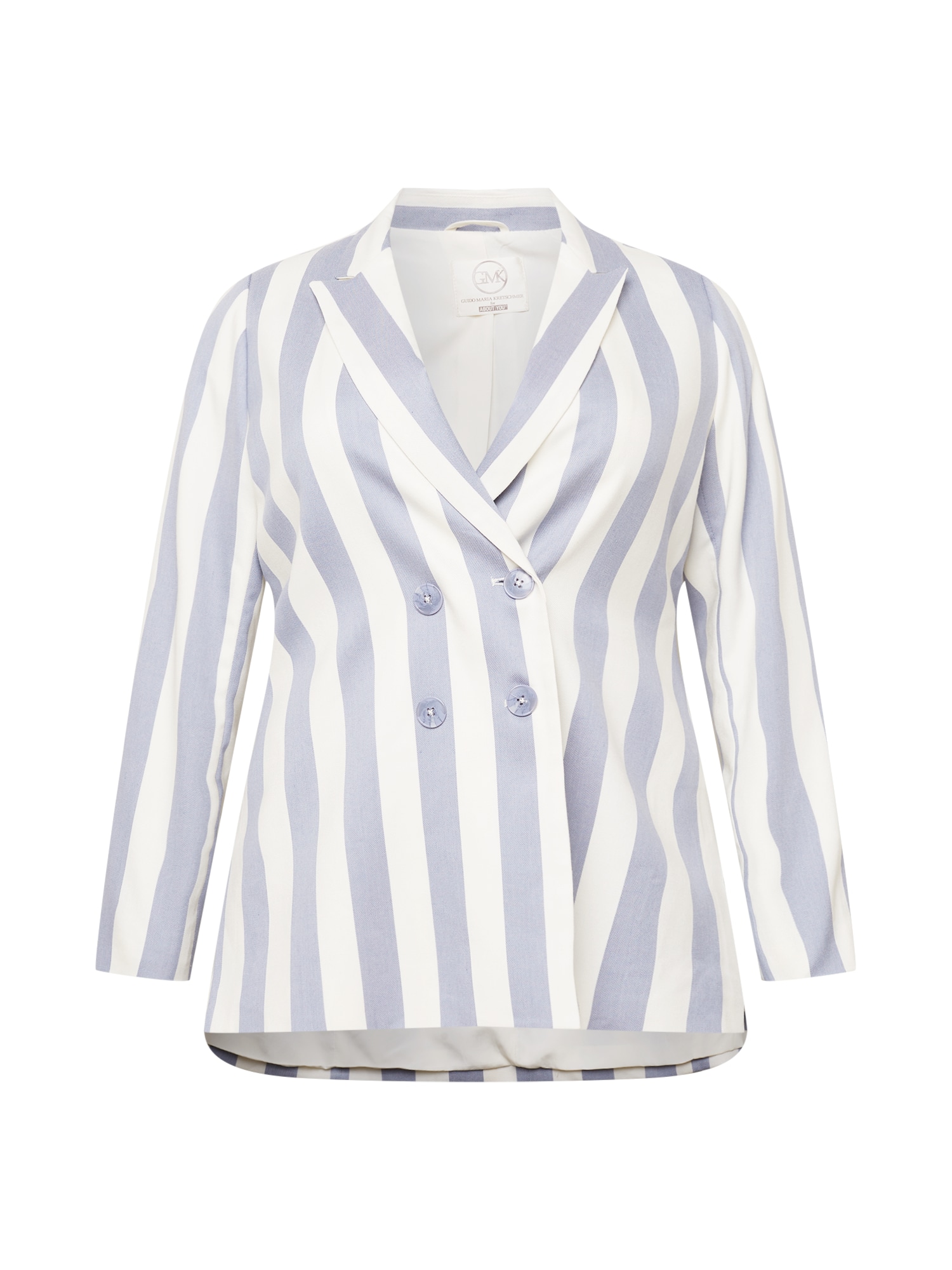 Guido Maria Kretschmer Curvy Collection Blazer 'Daria'  modra / bela