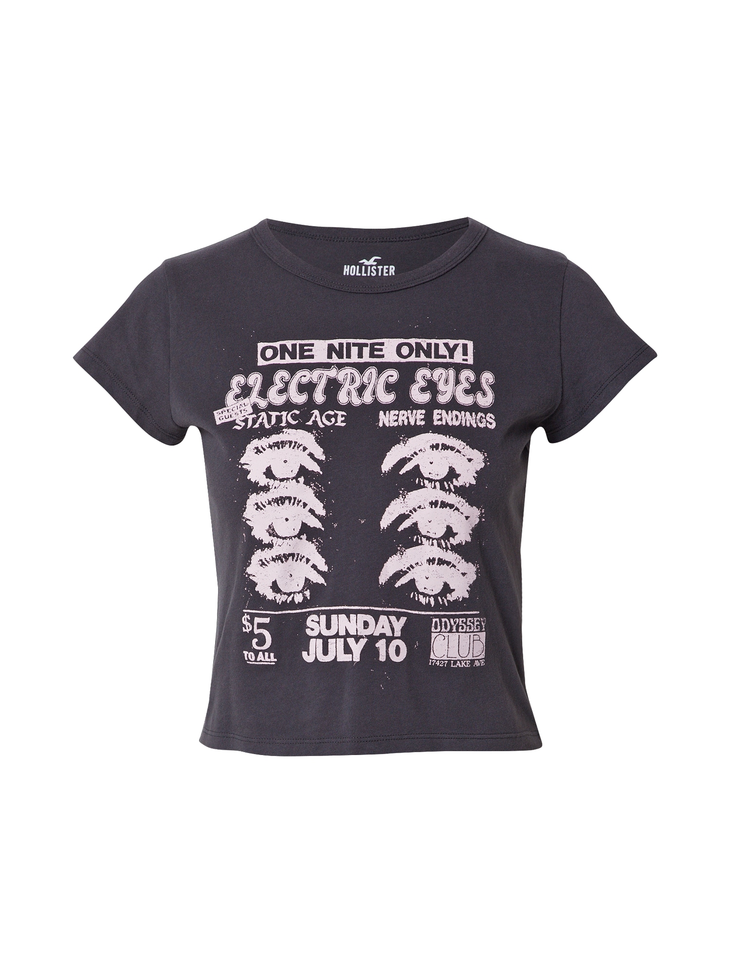 HOLLISTER Majica  antracit / roza