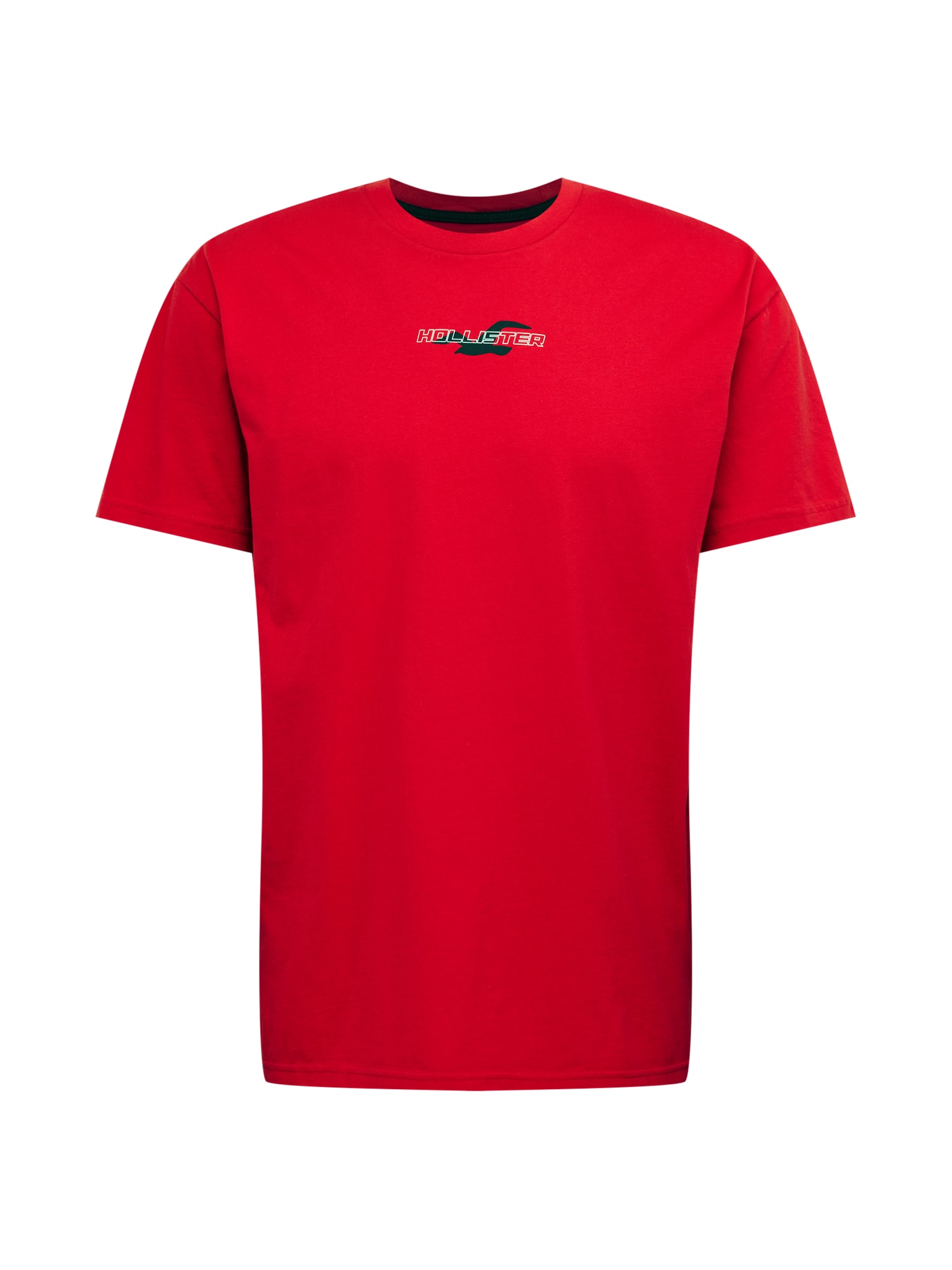 HOLLISTER Majica  rdeča / črna / bela