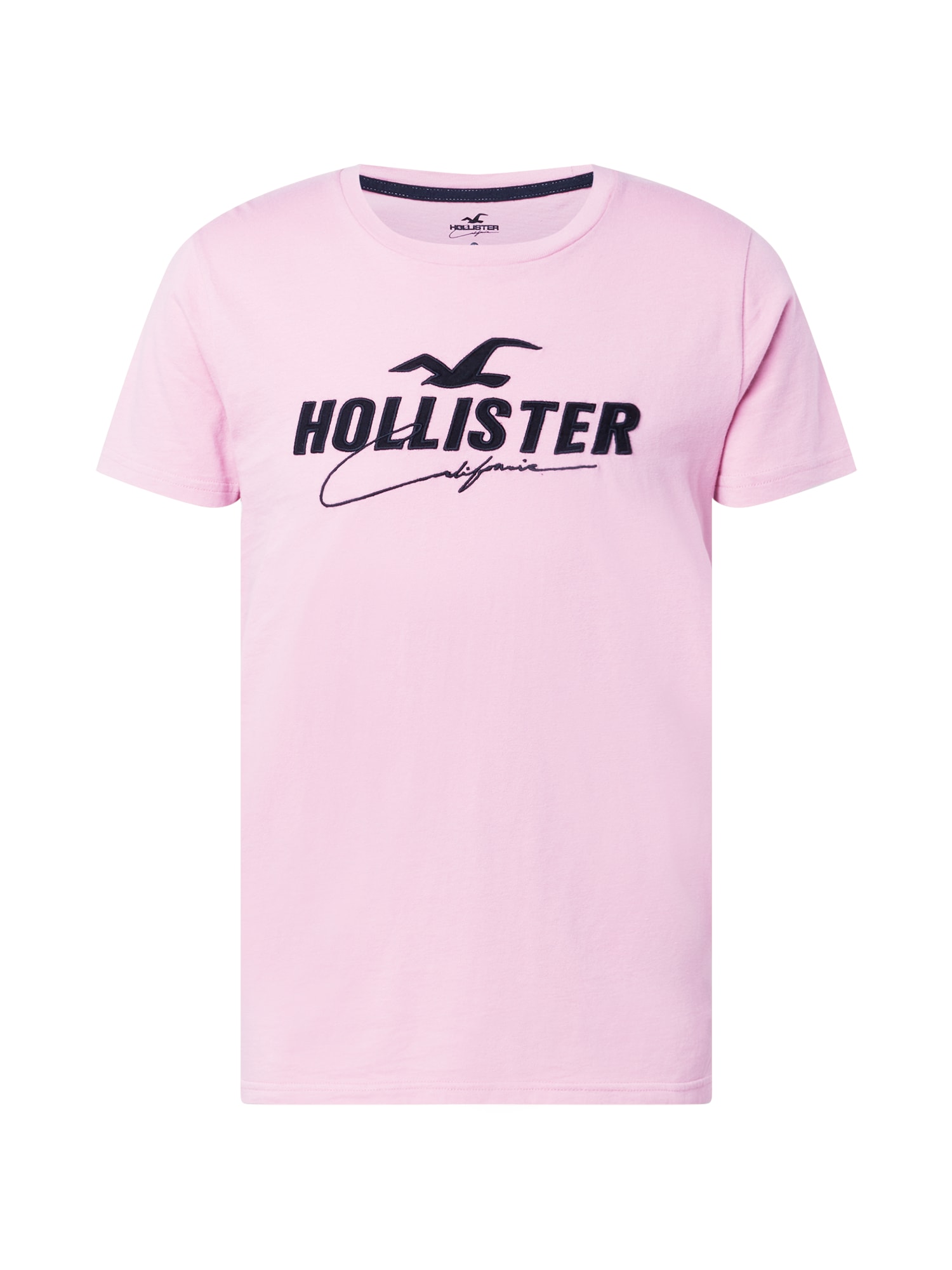 HOLLISTER Majica  roza / črna