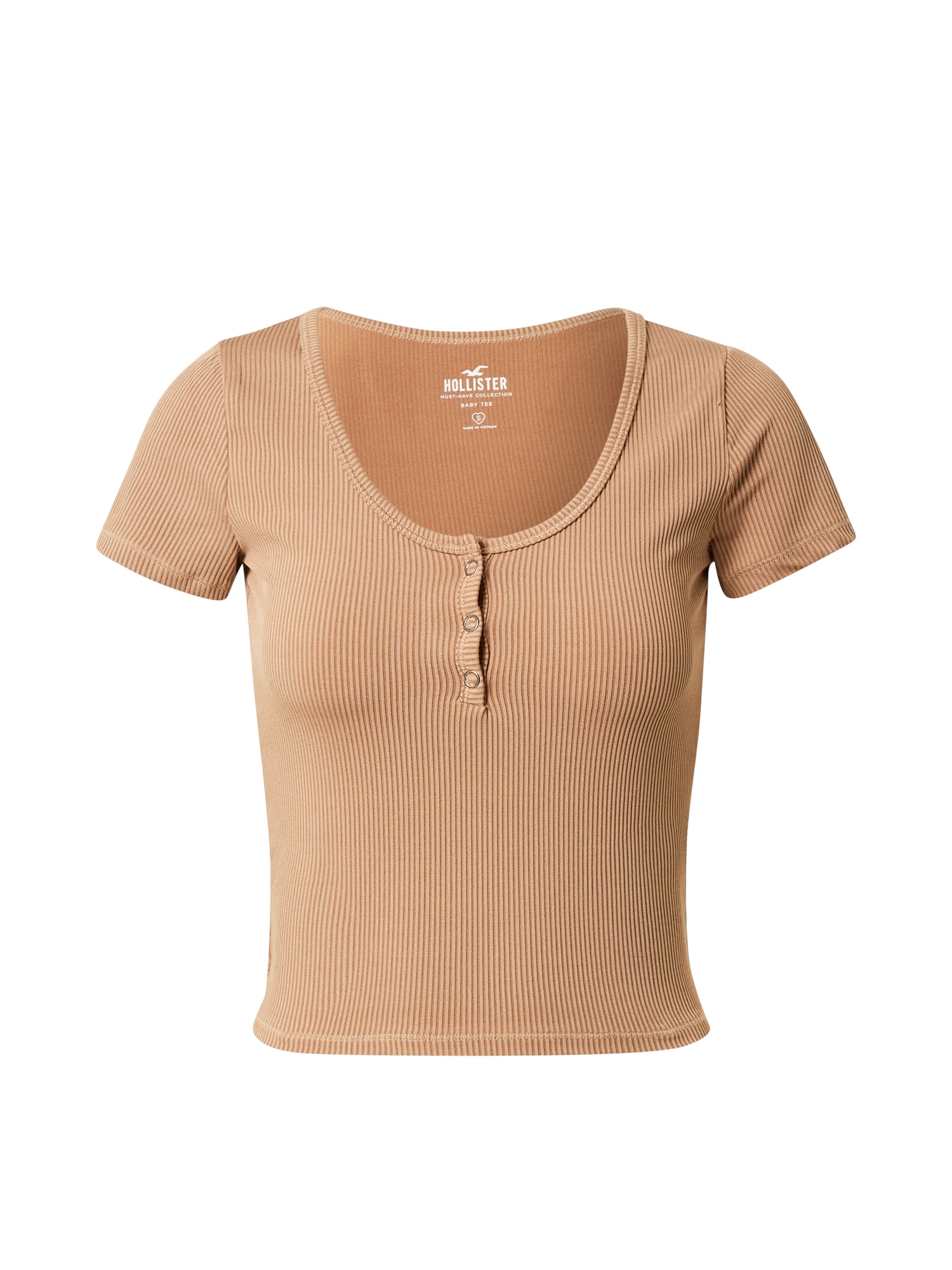 HOLLISTER Majica  svetlo rjava