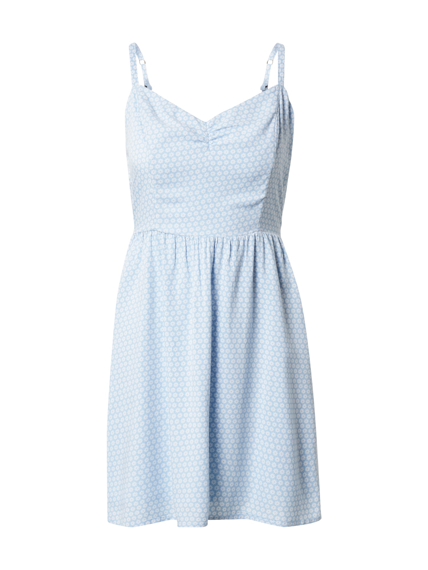 HOLLISTER Poletna obleka 'APAC'  svetlo modra / bela