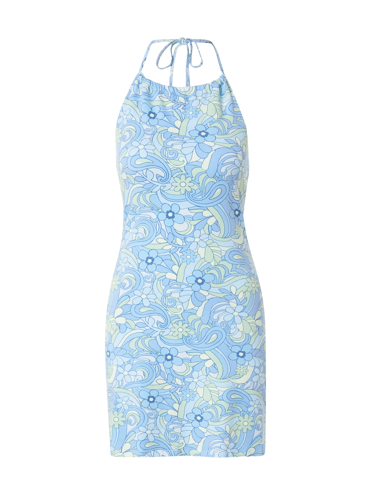 HOLLISTER Poletna obleka  modra / azur / svetlo modra / pastelno zelena / bela