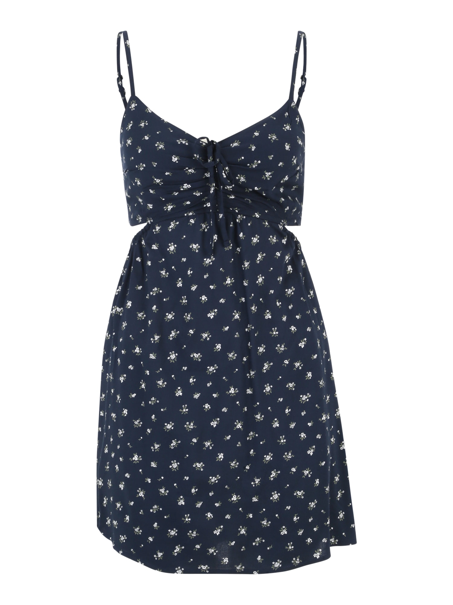 HOLLISTER Poletna obleka  mornarska / pastelno zelena / bela
