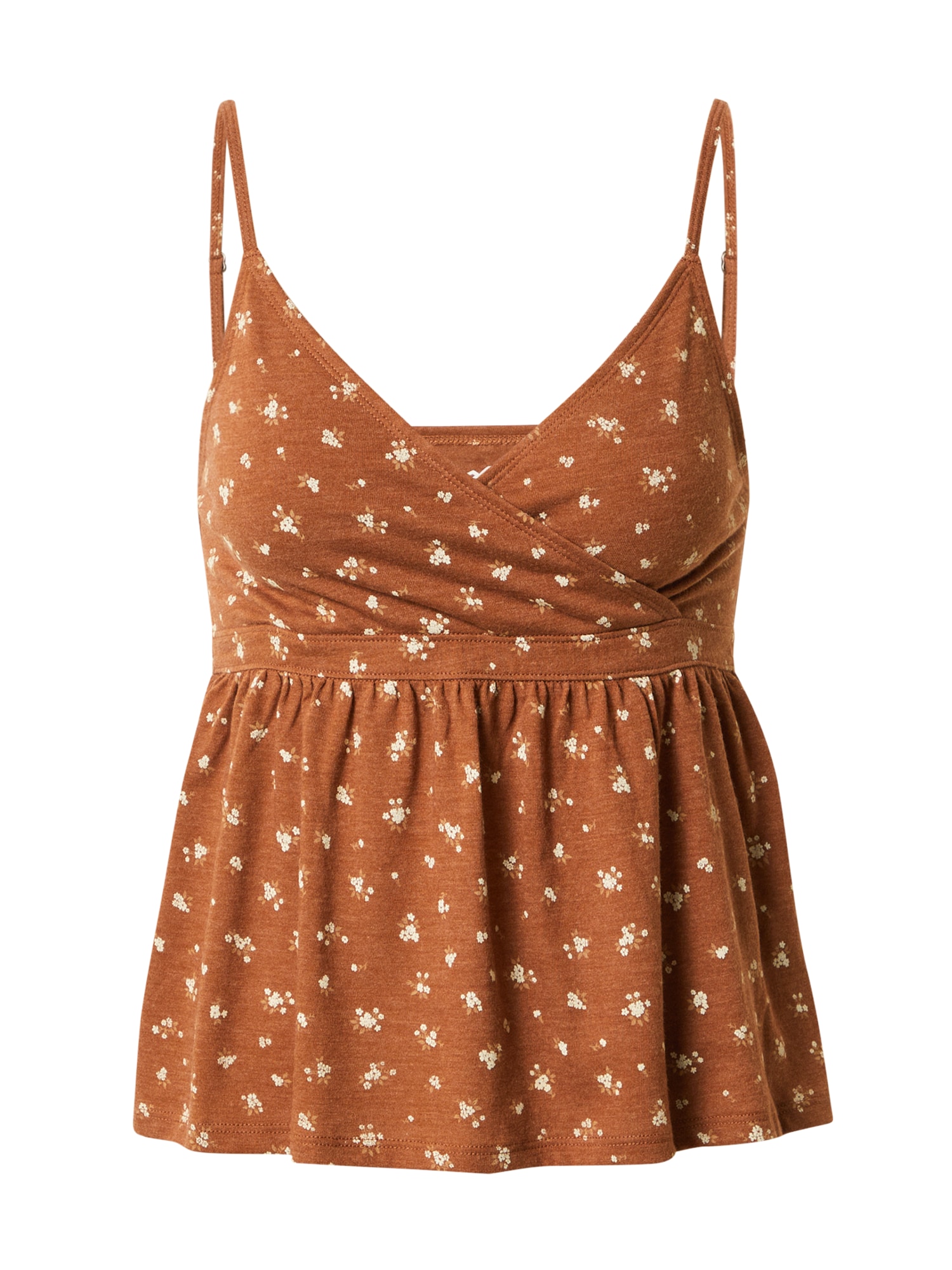HOLLISTER Top  bež / karamel / svetlo rjava