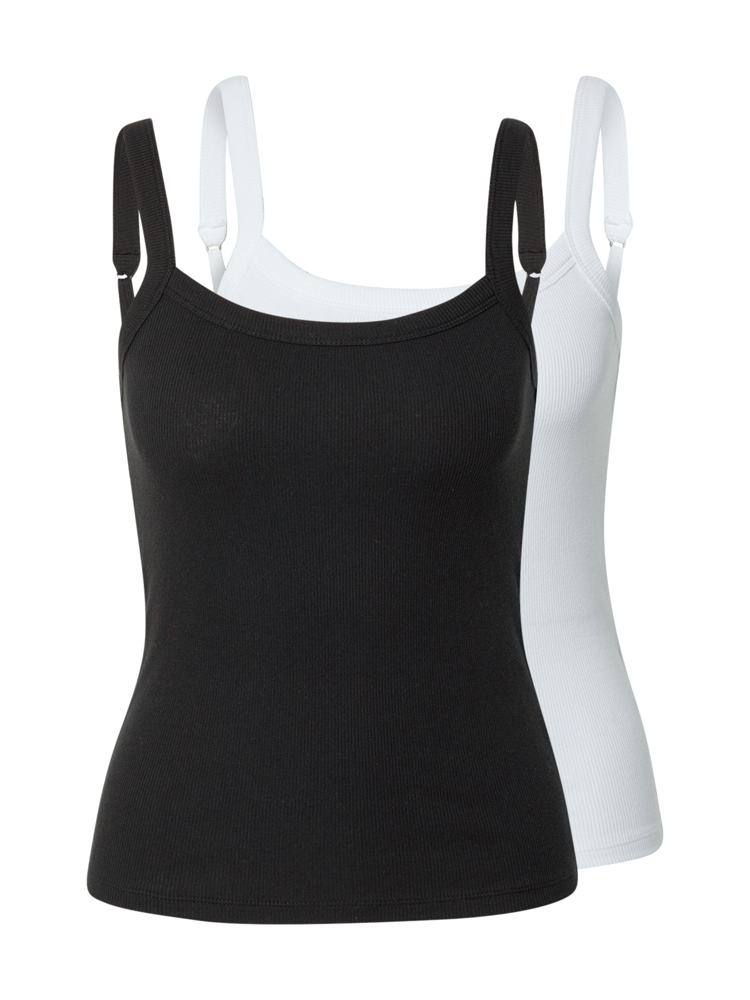 HOLLISTER Top  črna / bela