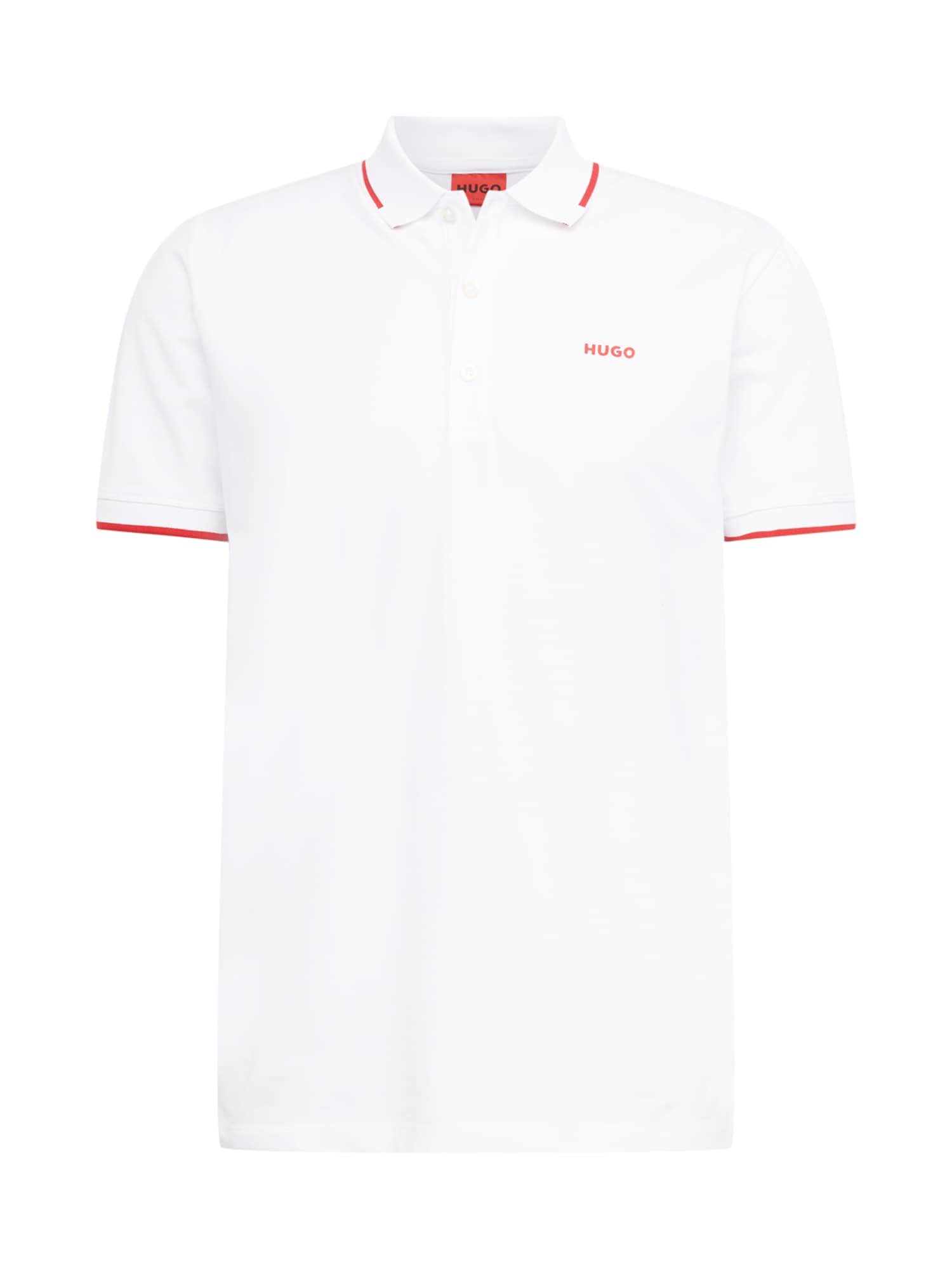 HUGO Majica 'Dinoso'  rdeča / bela