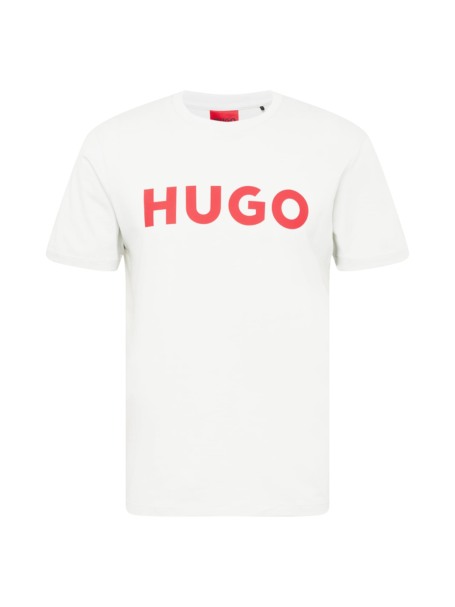 HUGO Majica 'Dulivio'  svetlo rdeča / naravno bela