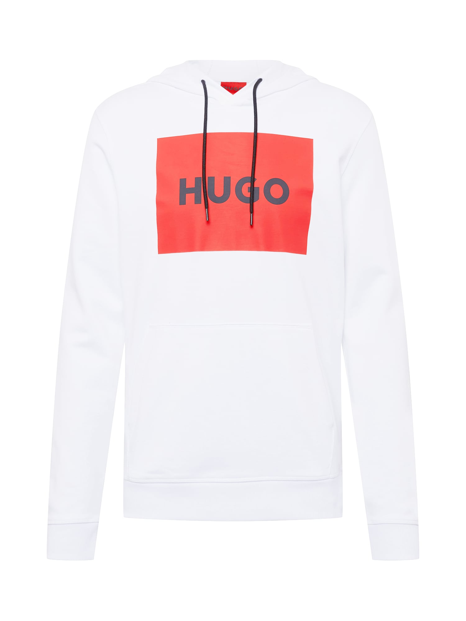 HUGO Majica 'Duratschi'  temno oranžna / črna / bela