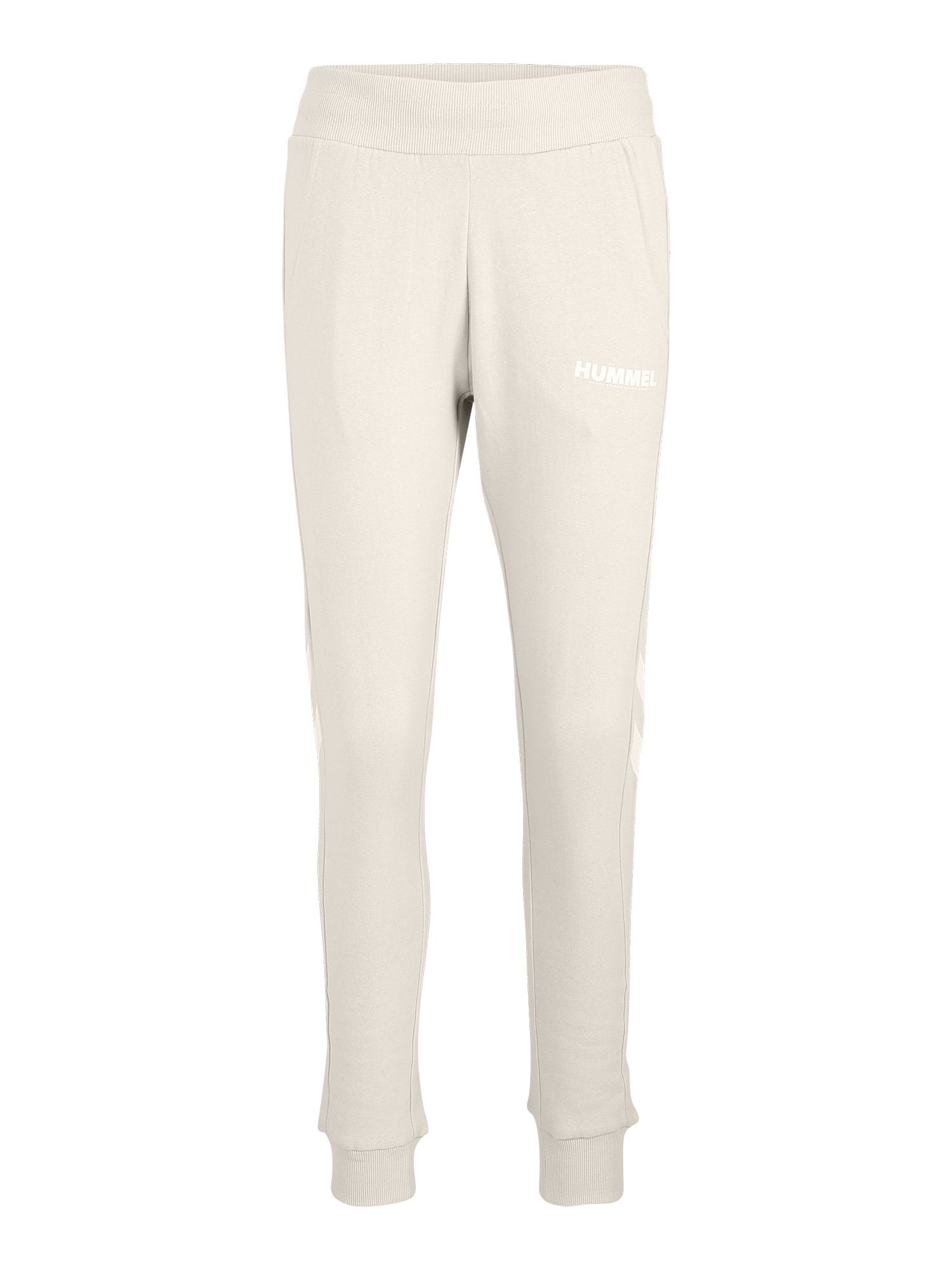 Hummel Športne hlače 'Legacy'  svetlo bež / bela