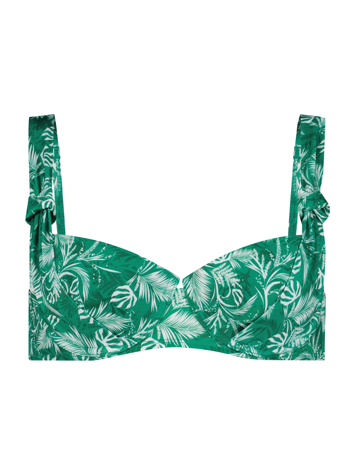 Hunkemöller Bikini zgornji del 'Bermuda'  zelena / bela