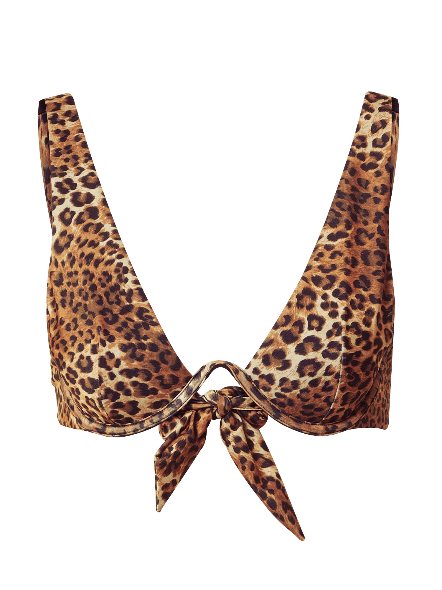 Hunkemöller Bikini zgornji del 'Leopard'  bež / rjava / svetlo rjava / črna