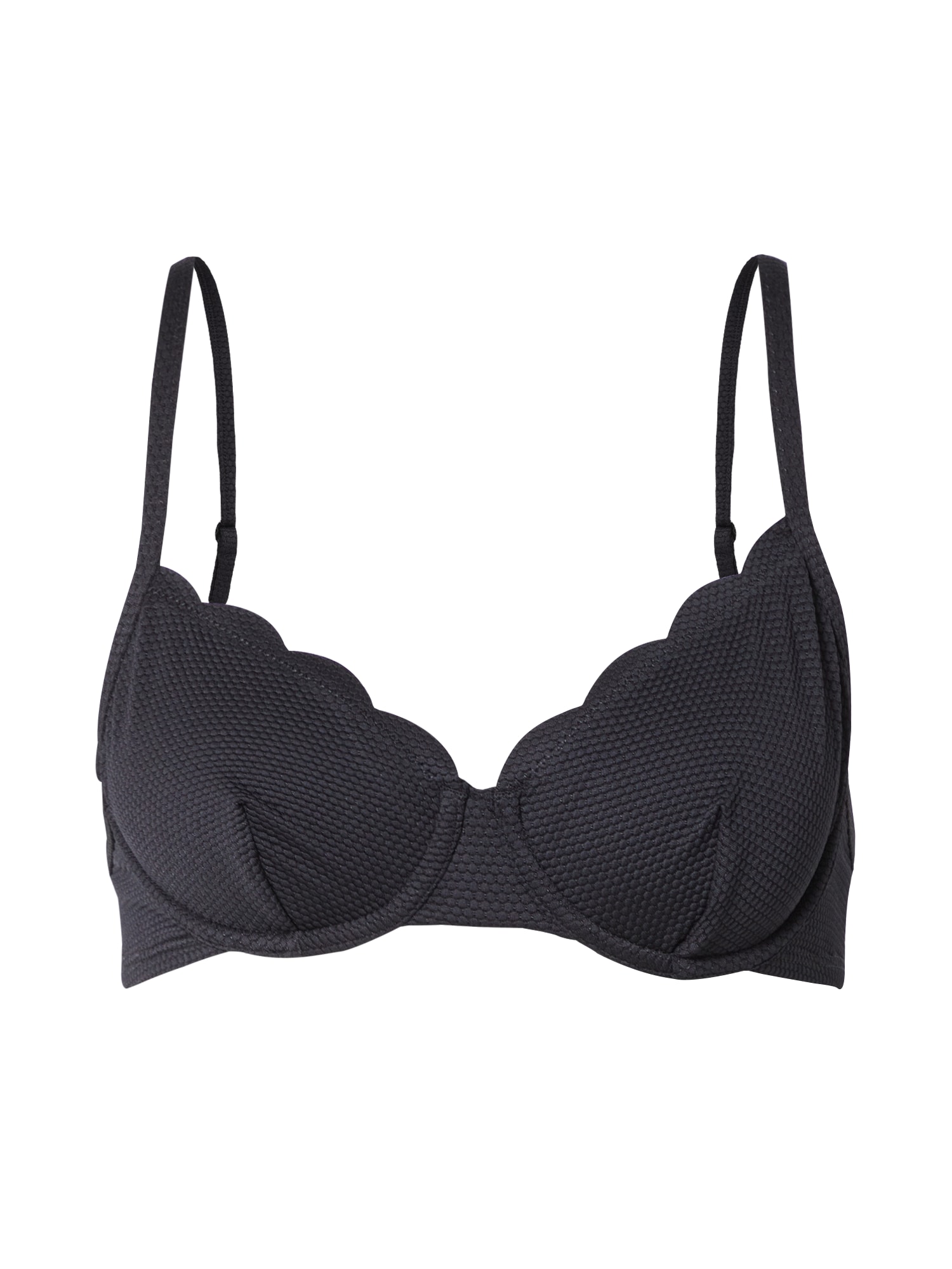 Hunkemöller Bikini zgornji del 'Scallop'  črna
