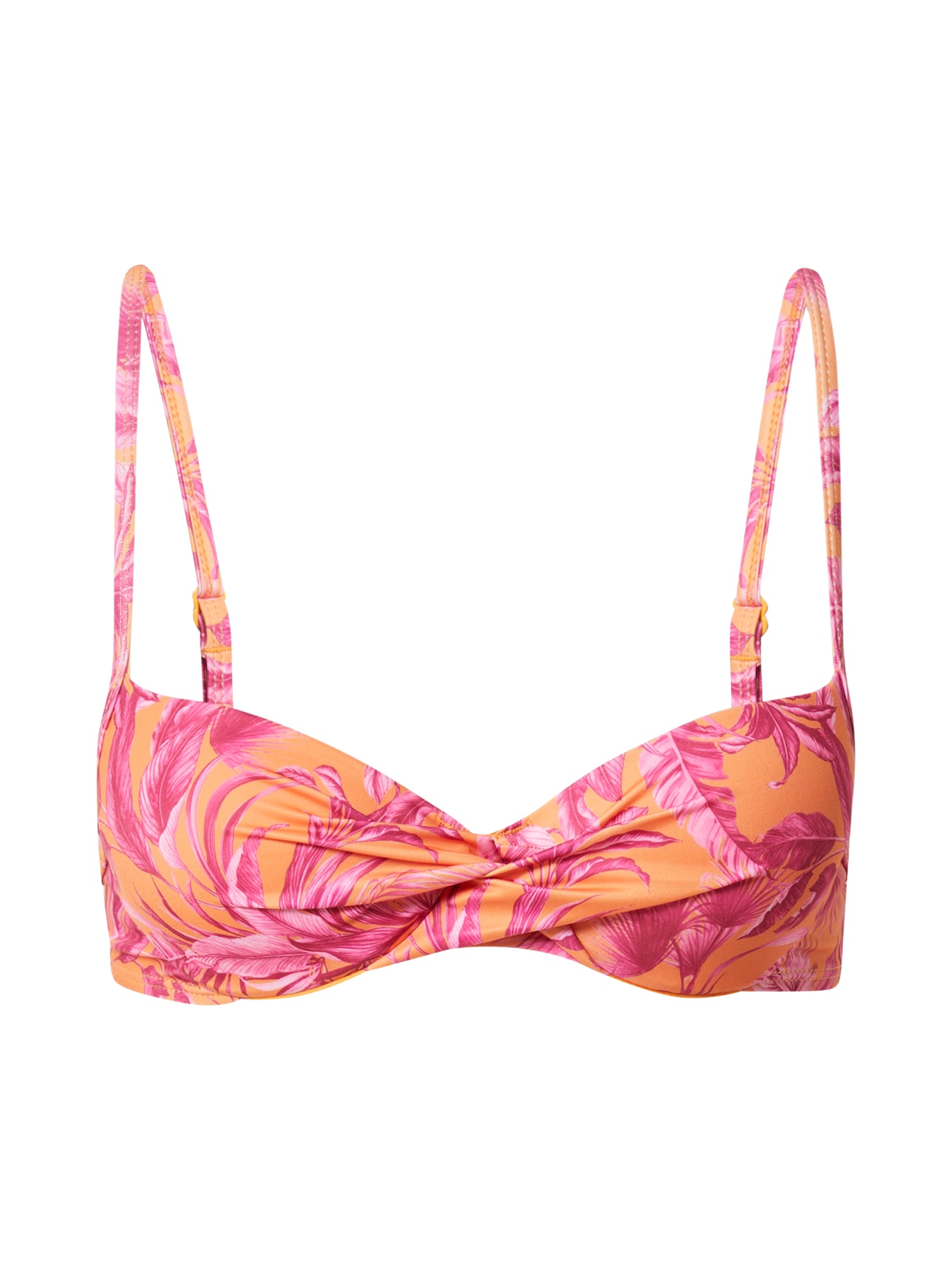 Hunkemöller Bikini zgornji del 'Tulum'  mandarina / fuksija / pitaja / svetlo roza