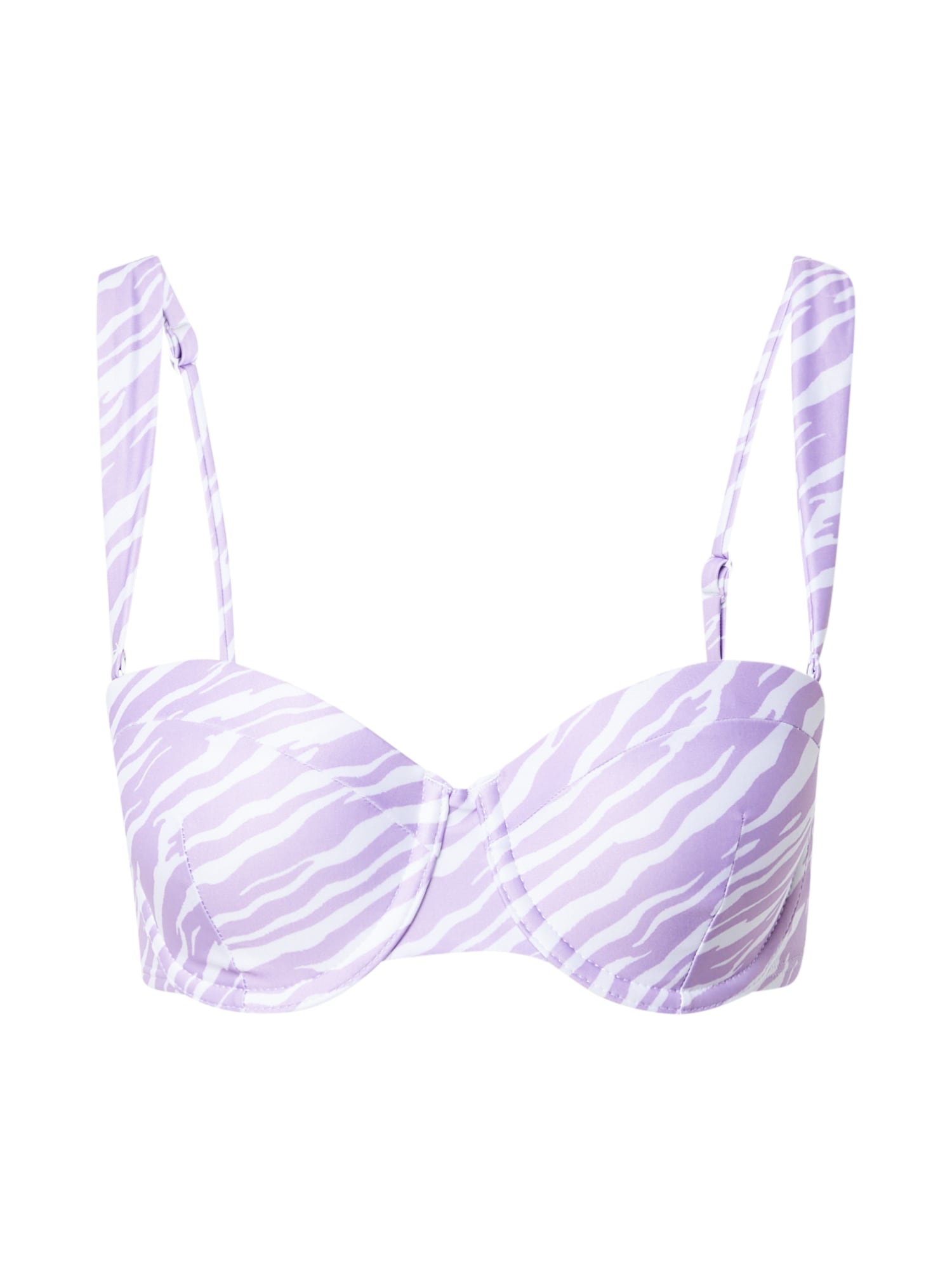 Hunkemöller Bikini zgornji del 'Zebra'  lila / bela