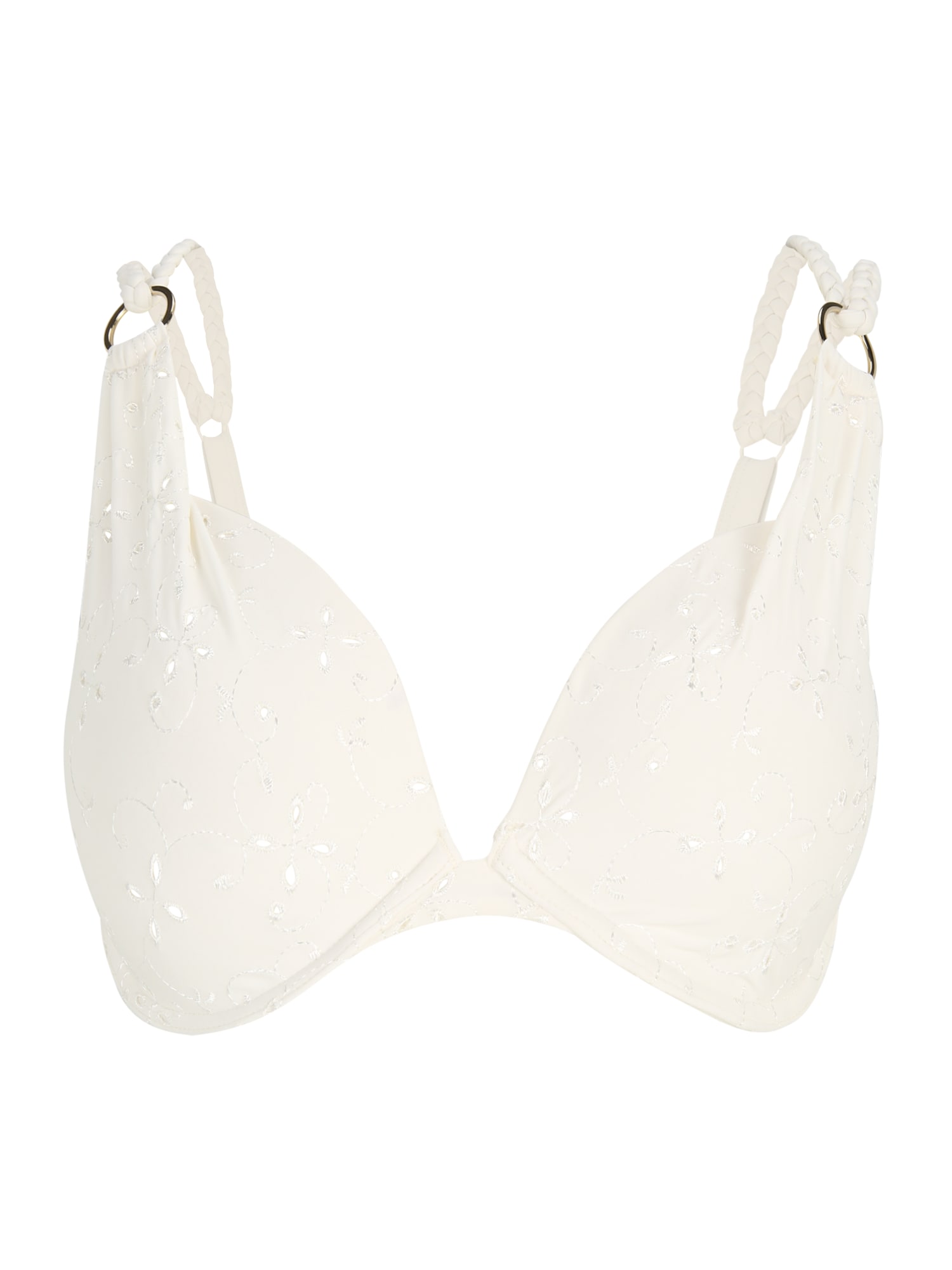 Hunkemöller Bikini zgornji del  naravno bela