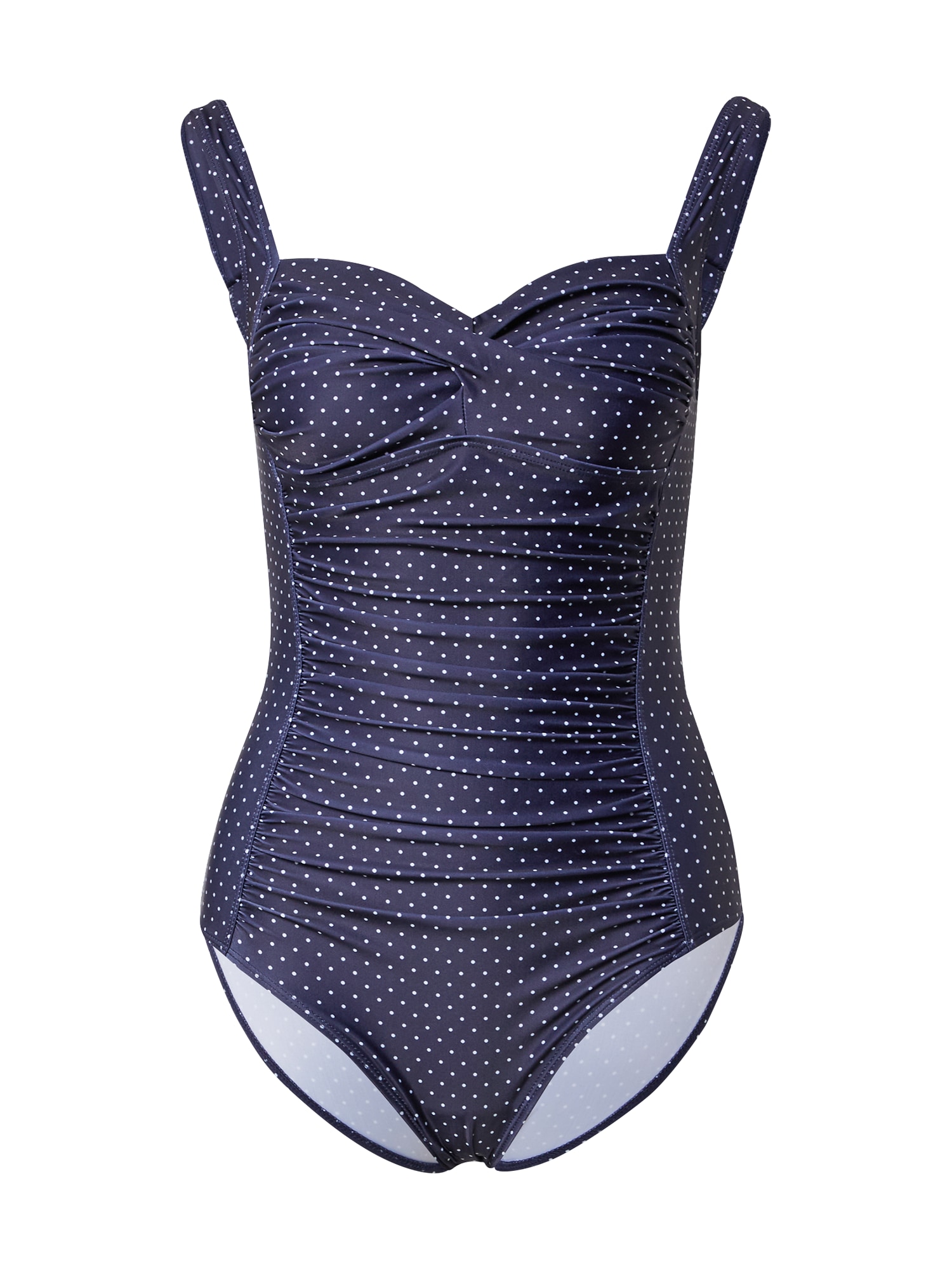 Hunkemöller Enodelne kopalke 'Ocean Bloom'  mornarska / bela