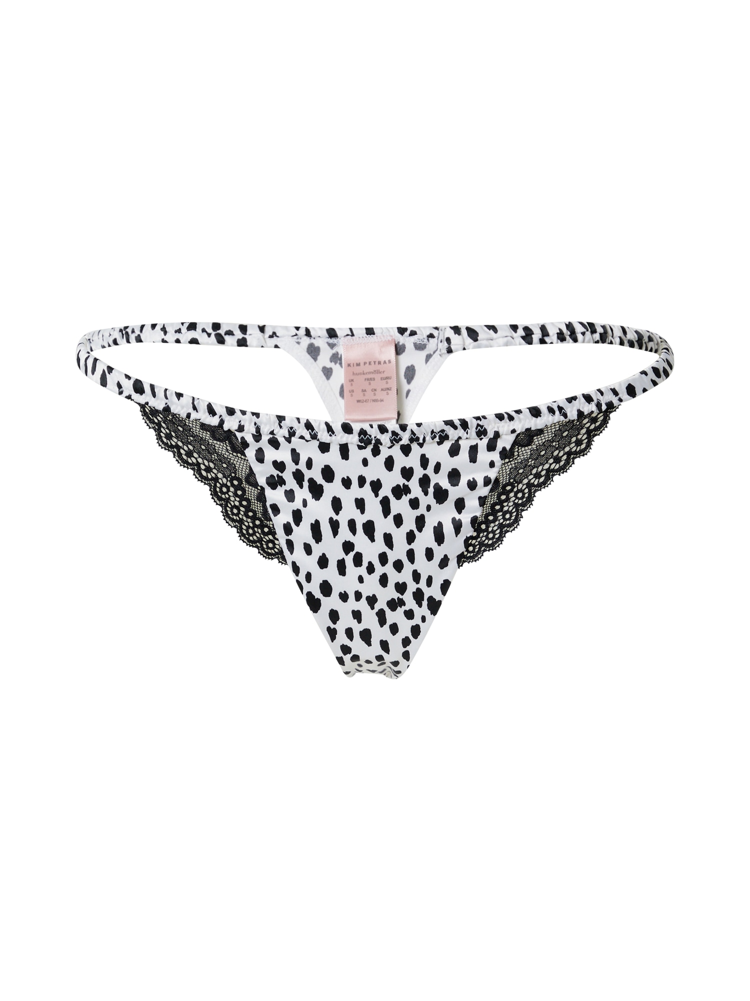 Hunkemöller Tangice 'Sugar'  črna / bela