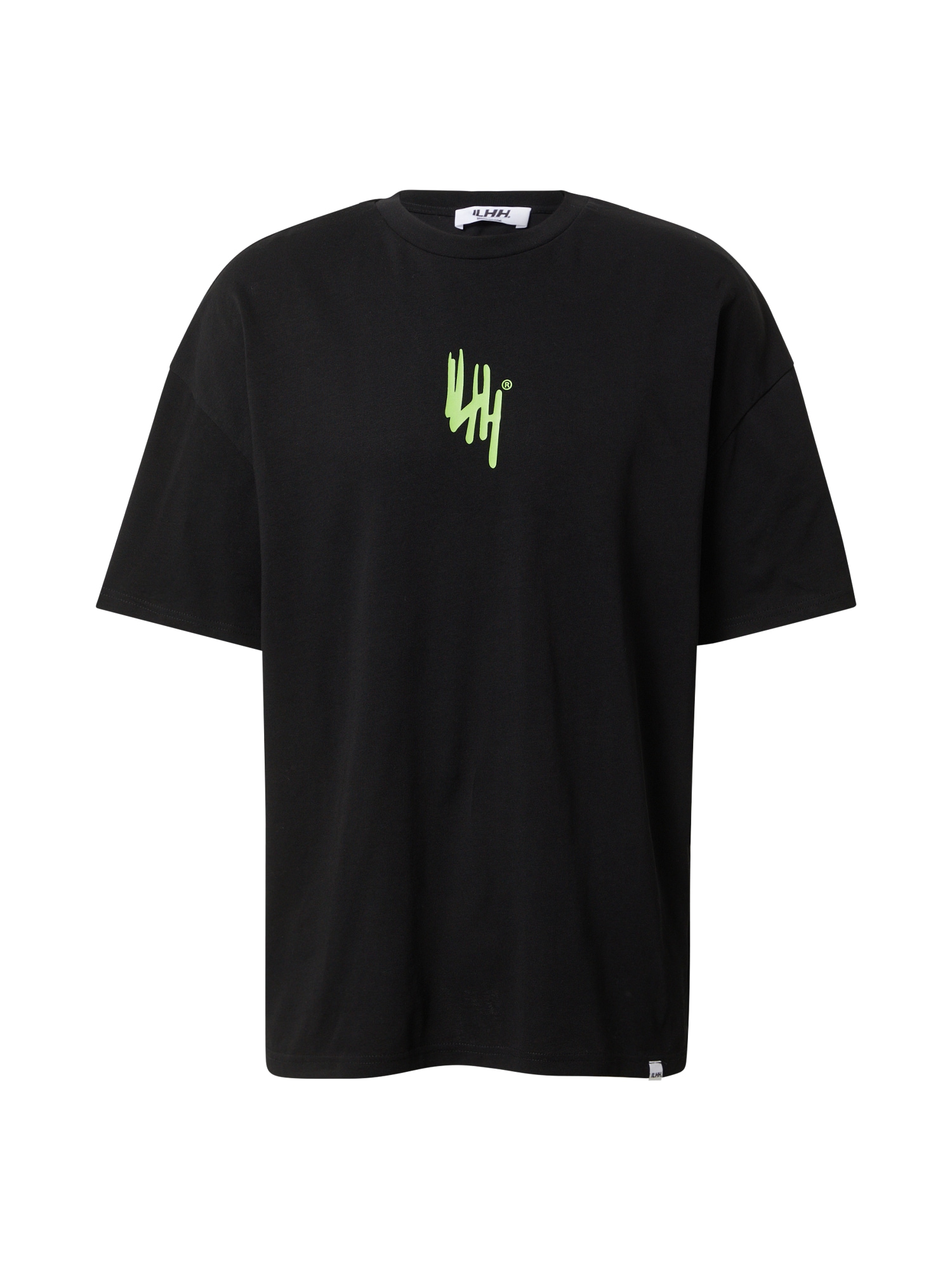 ILHH Majica 'Tino'  siva / neonsko zelena / rdeča / črna