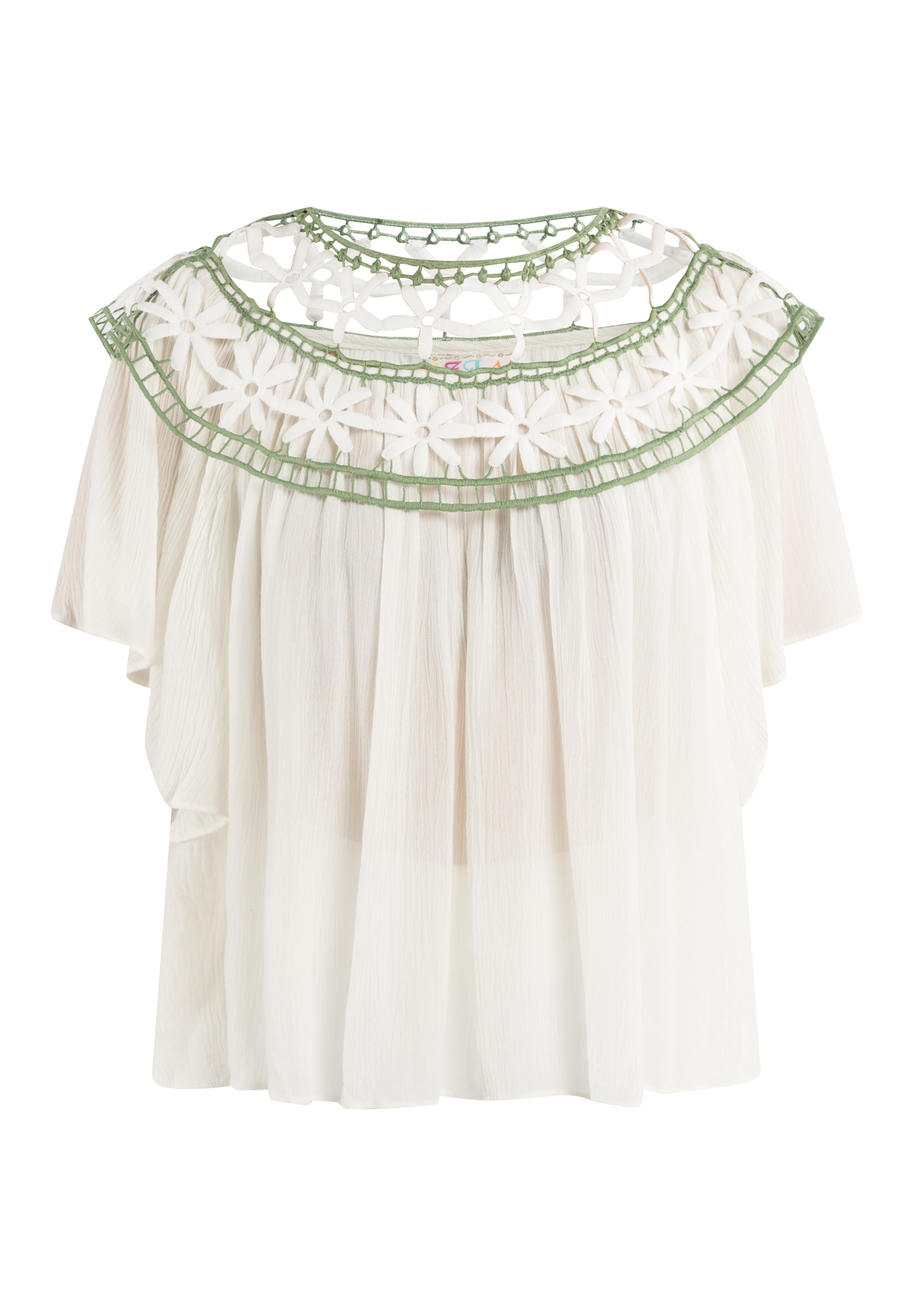 IZIA Bluza  oliva / bela