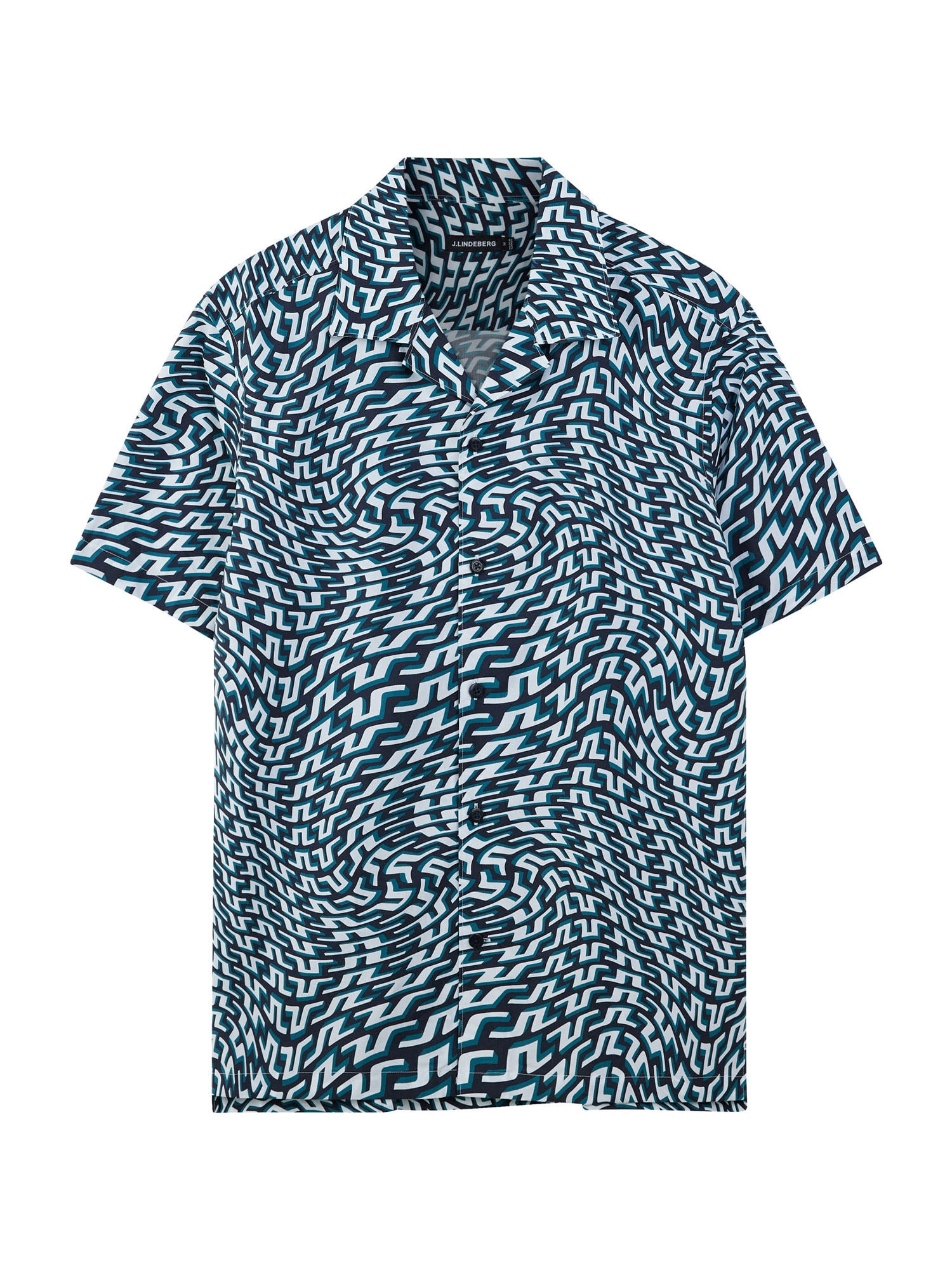 J.Lindeberg Srajca 'Elio 3D Bridge Swirl'  modra / marine / temno modra