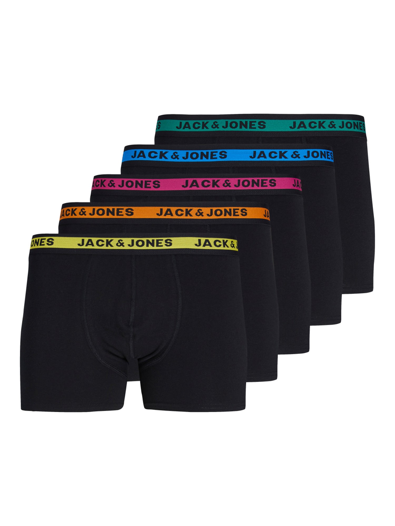 JACK & JONES Boksarice 'Josh'  modra / rumena / rdeča / črna
