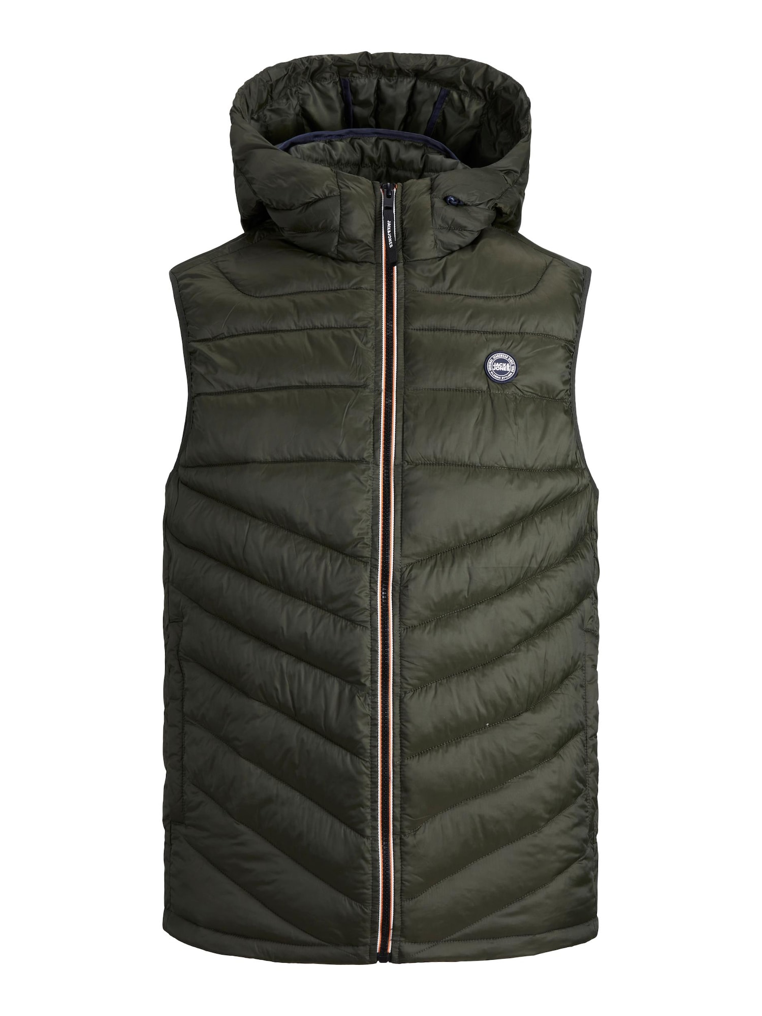 JACK & JONES Brezrokavnik 'Hero'  mornarska / temno zelena / bela