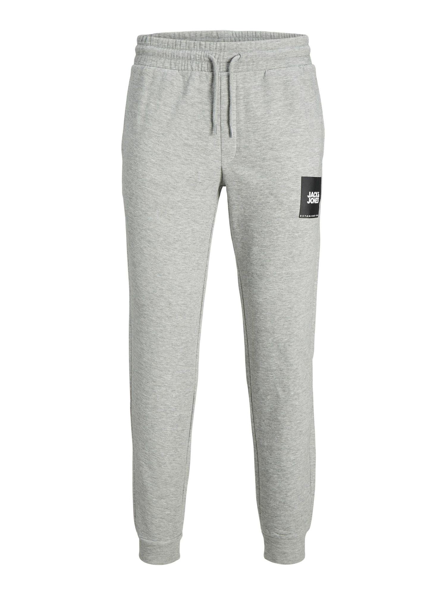 JACK & JONES Hlače 'Gordon'  pegasto siva / črna / bela