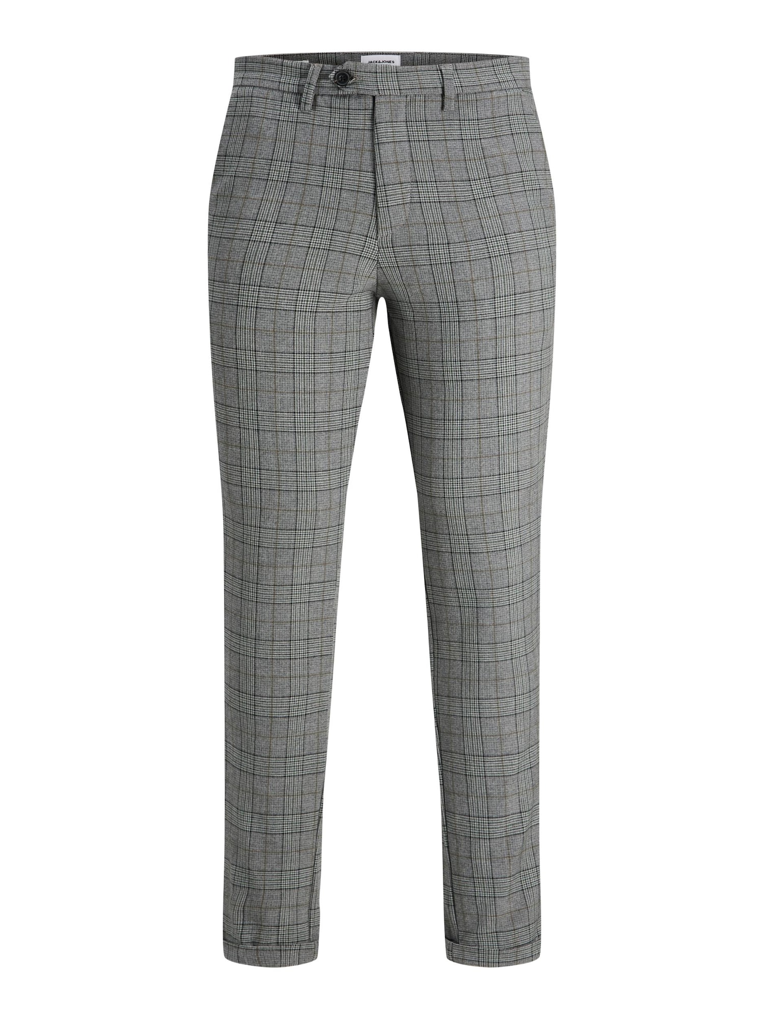JACK & JONES Hlače 'MARCO CONNOR'  siva / oliva / črna / bela