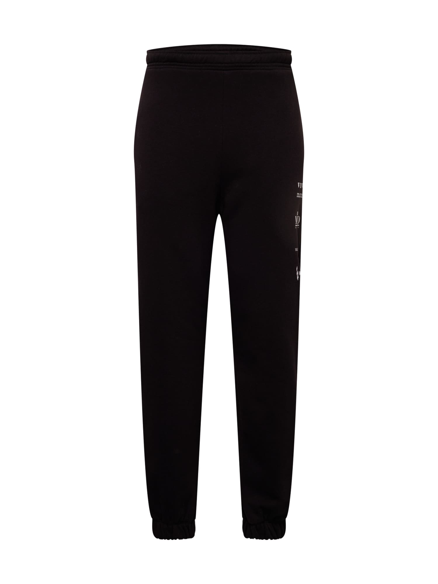JACK & JONES Hlače 'MIND'  črna / bela