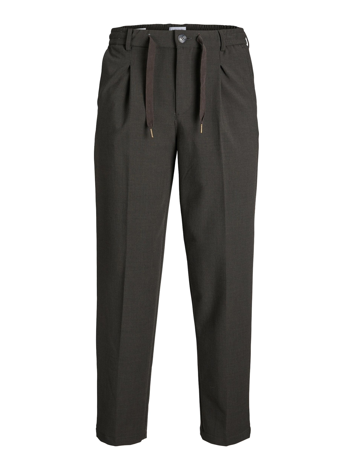 JACK & JONES Hlače z naborki 'Bill'  mokka