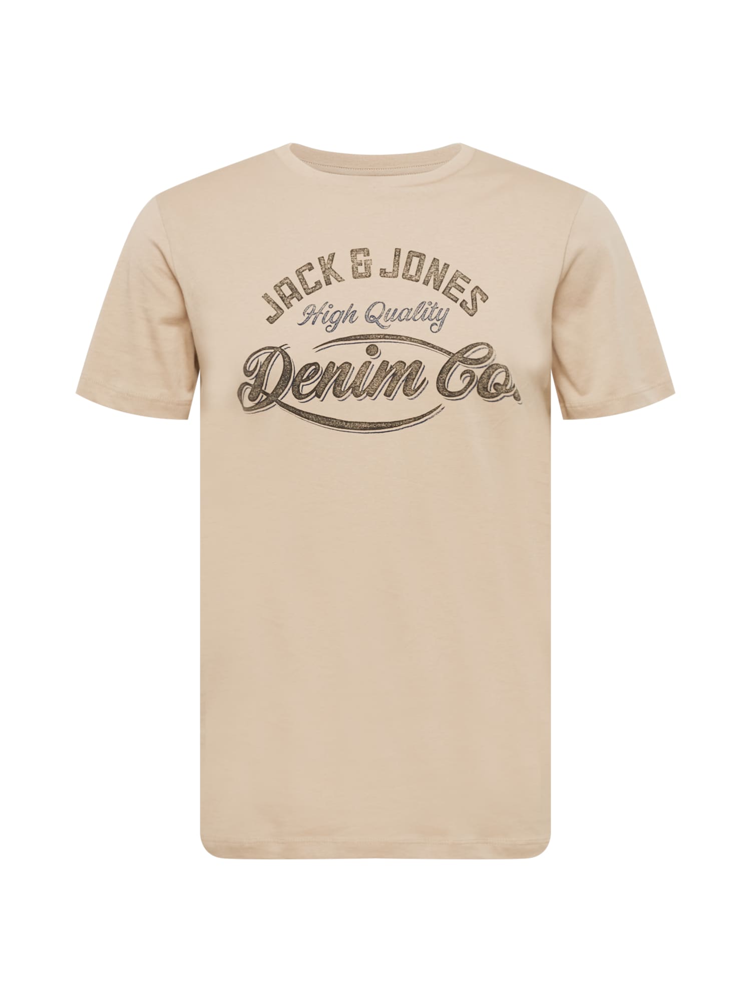 JACK & JONES Majica 'BLUJAMES'  bež / črna
