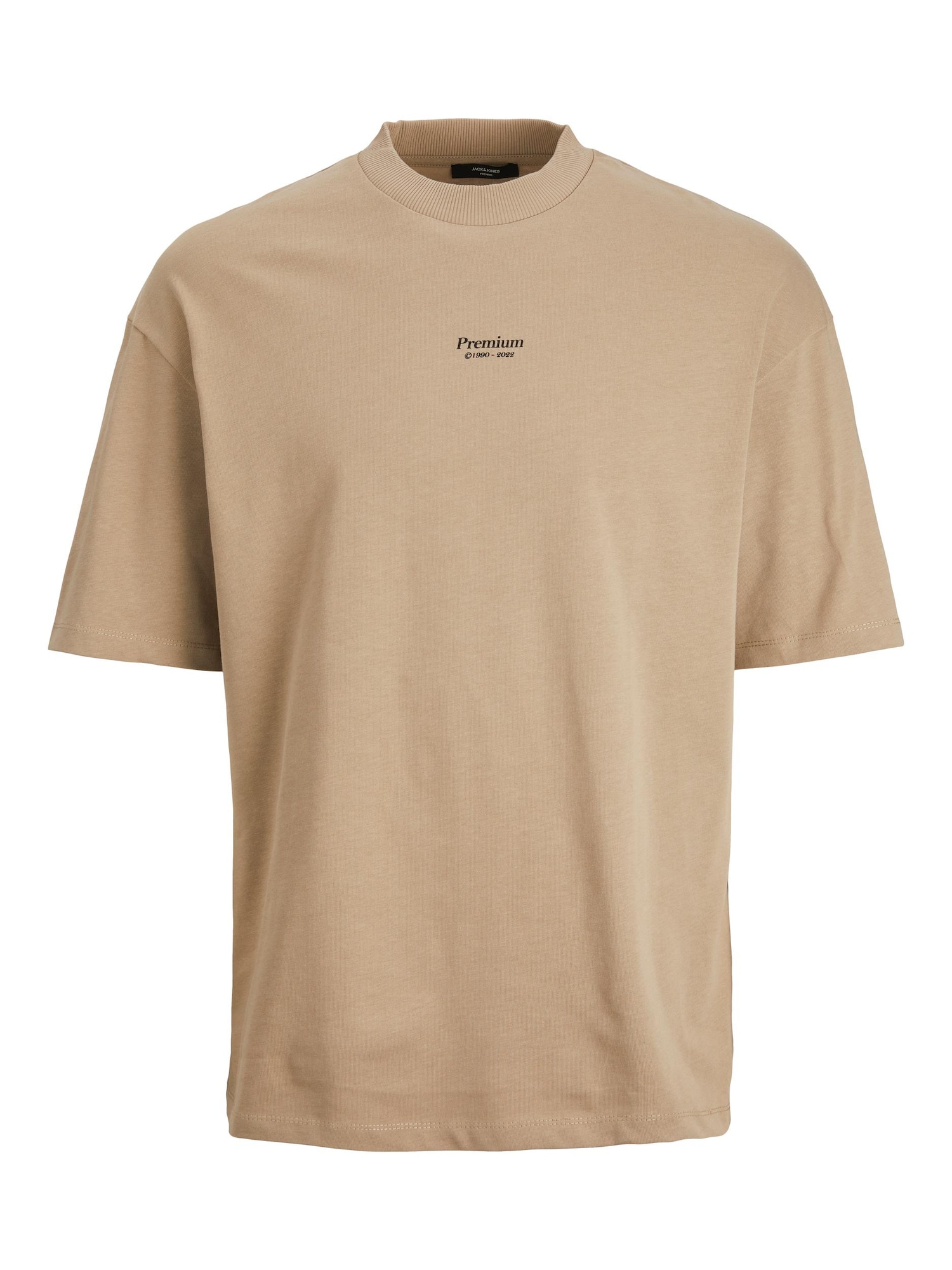 JACK & JONES Majica 'Blakam'  svetlo rjava / črna