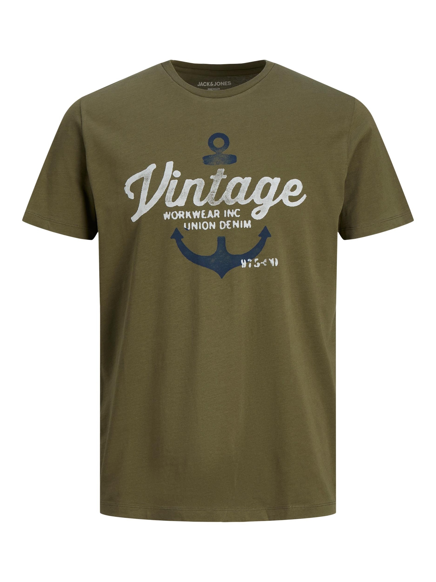 JACK & JONES Majica 'SAILOR'  temno modra / oliva / bela