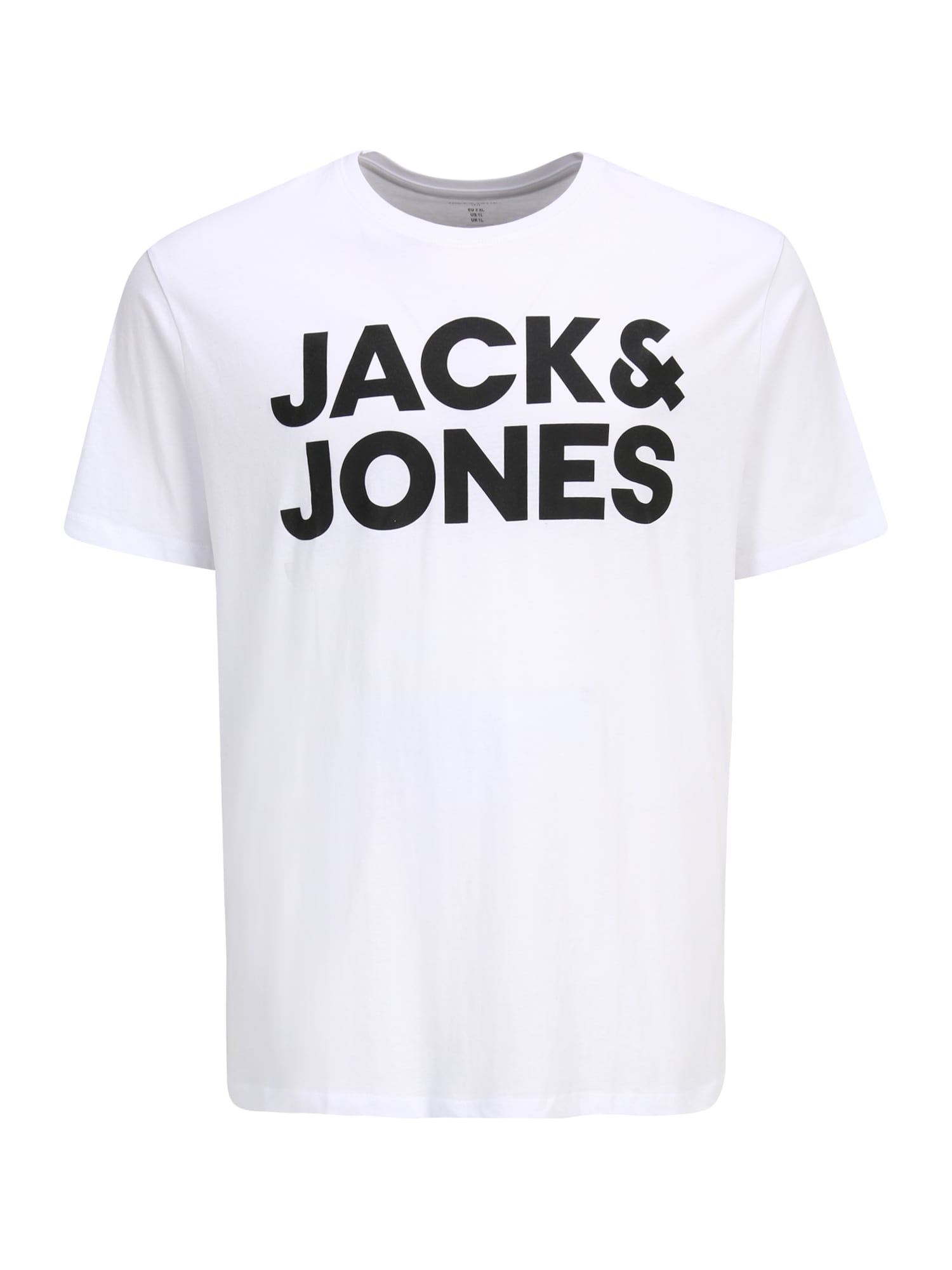 JACK & JONES Majica  črna / bela