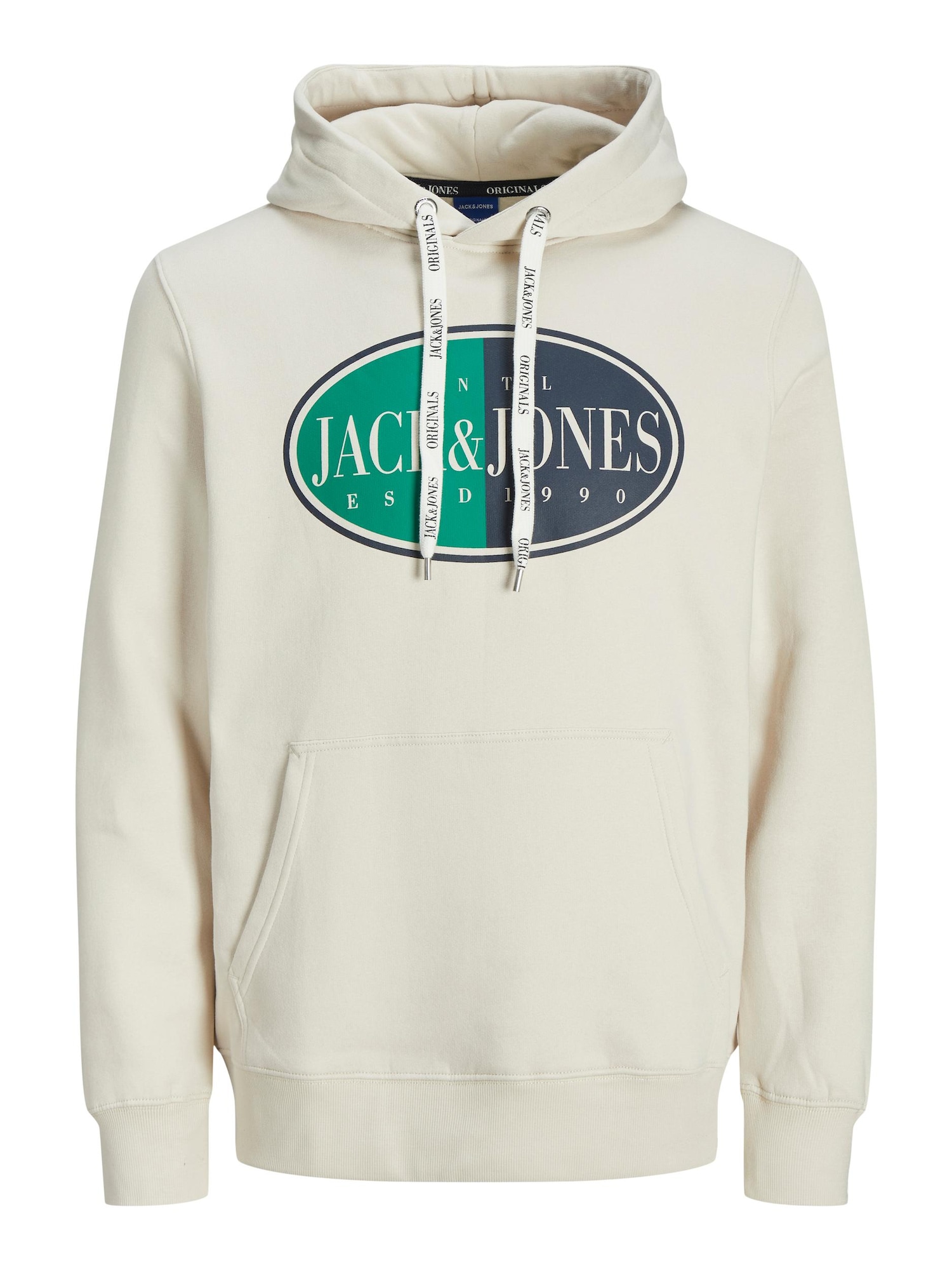 JACK & JONES Majica  nočno modra / žad / črna / naravno bela
