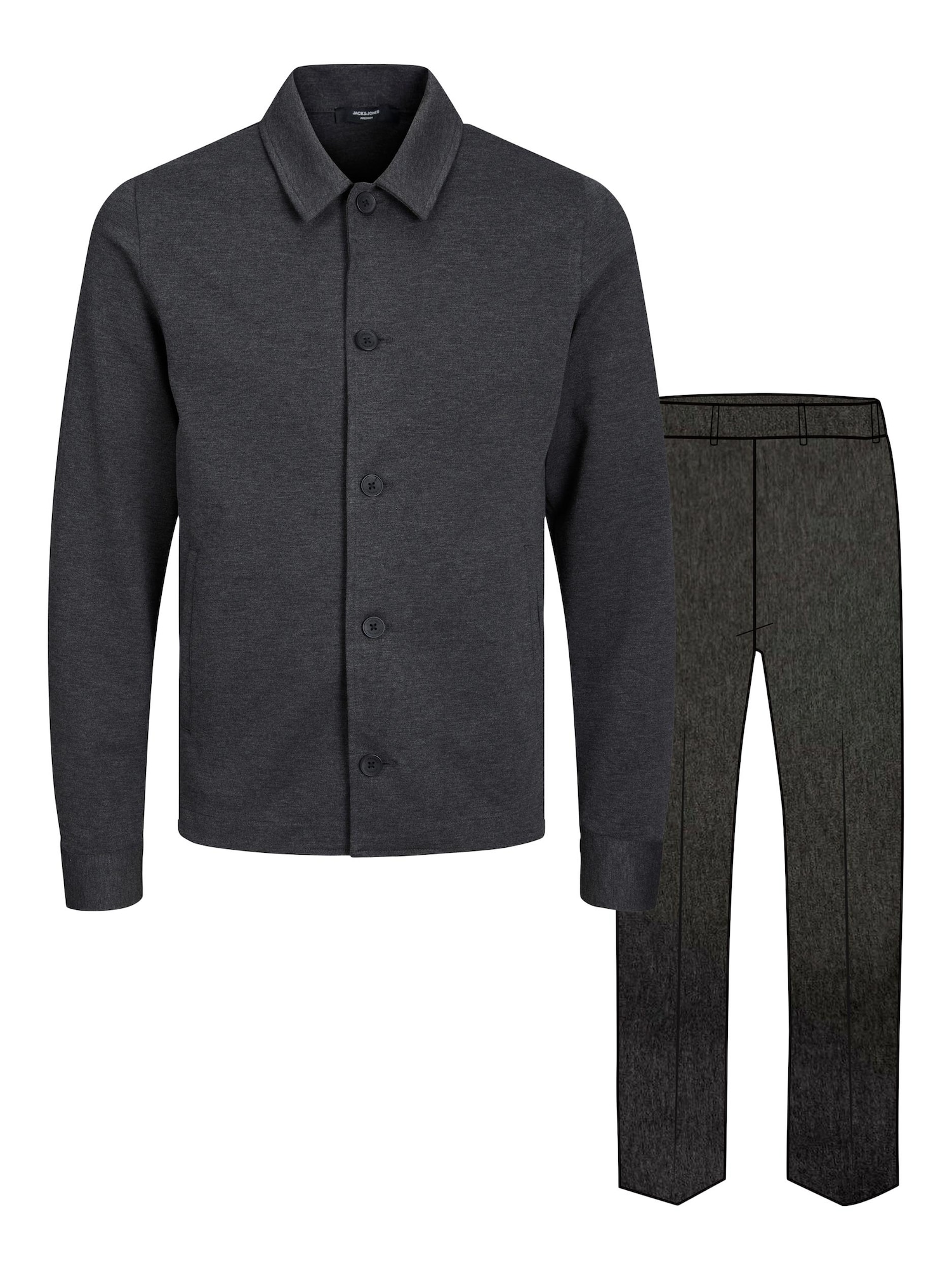 JACK & JONES Obleka  siva