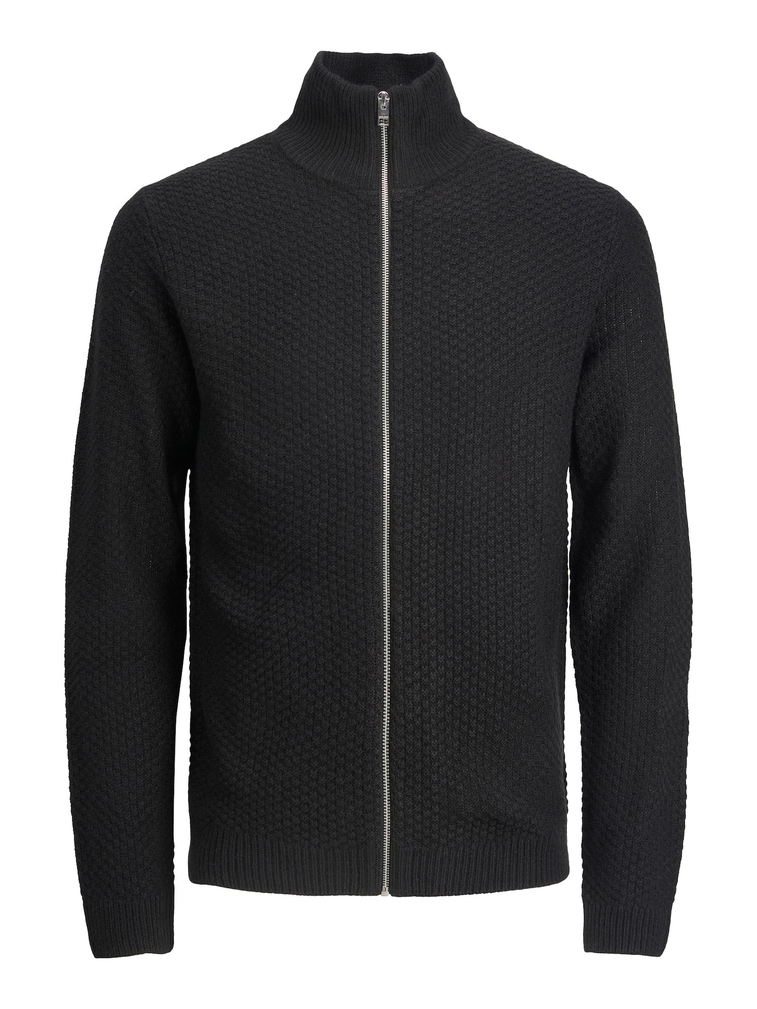 JACK & JONES Pletena jopa 'Damian'  črna