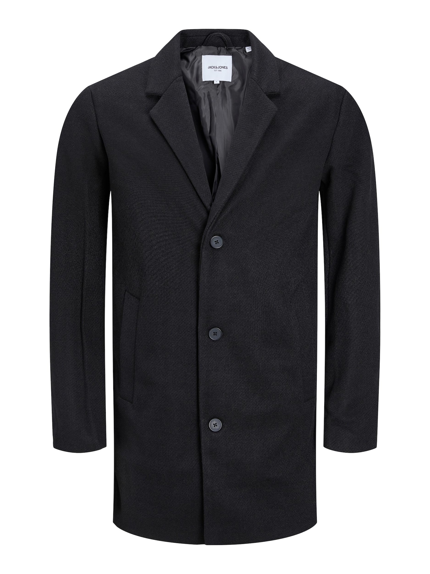 JACK & JONES Prehoden plašč 'Toby'  črna