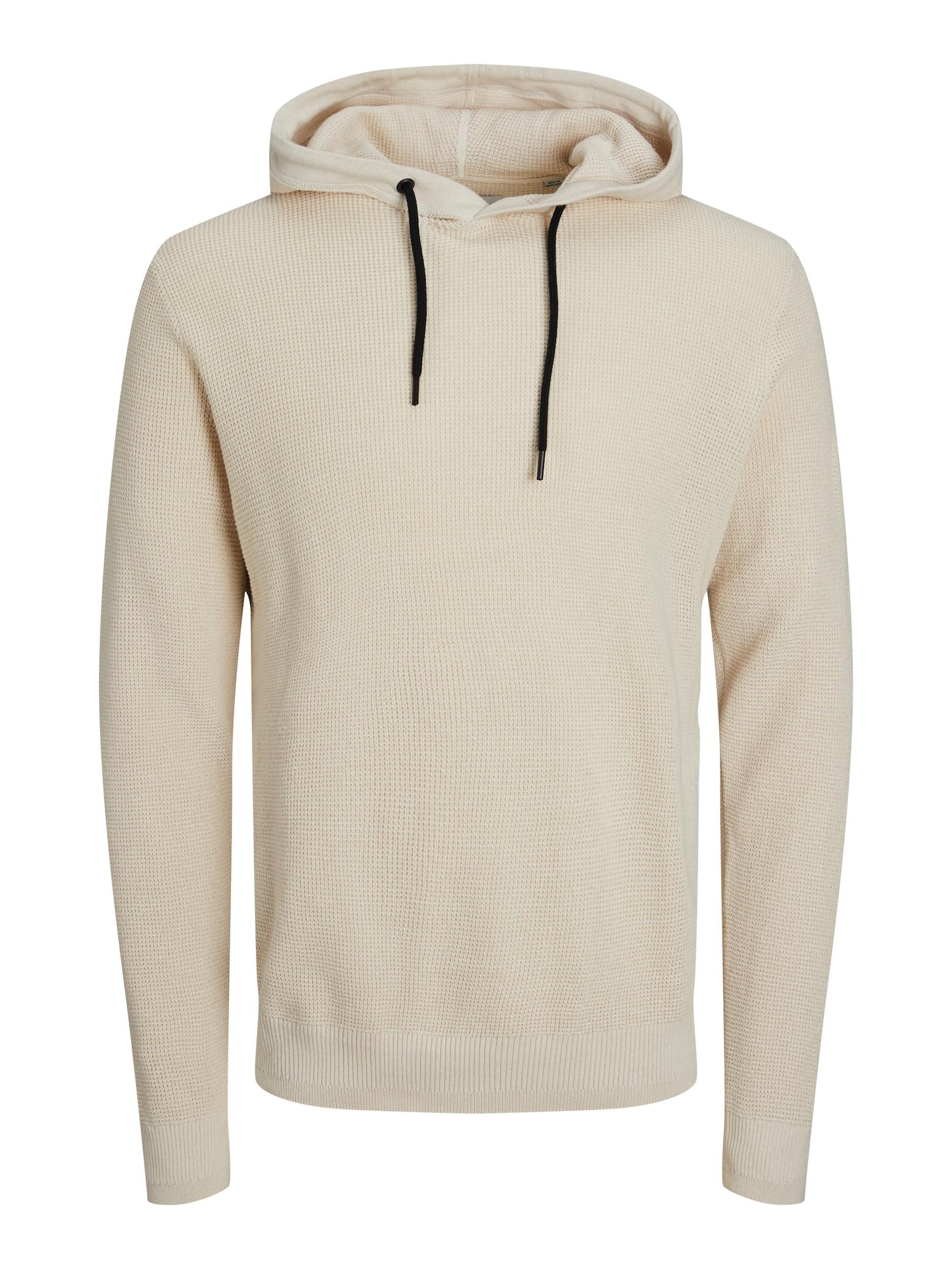 JACK & JONES Pulover  svetlo bež / temno siva / črna