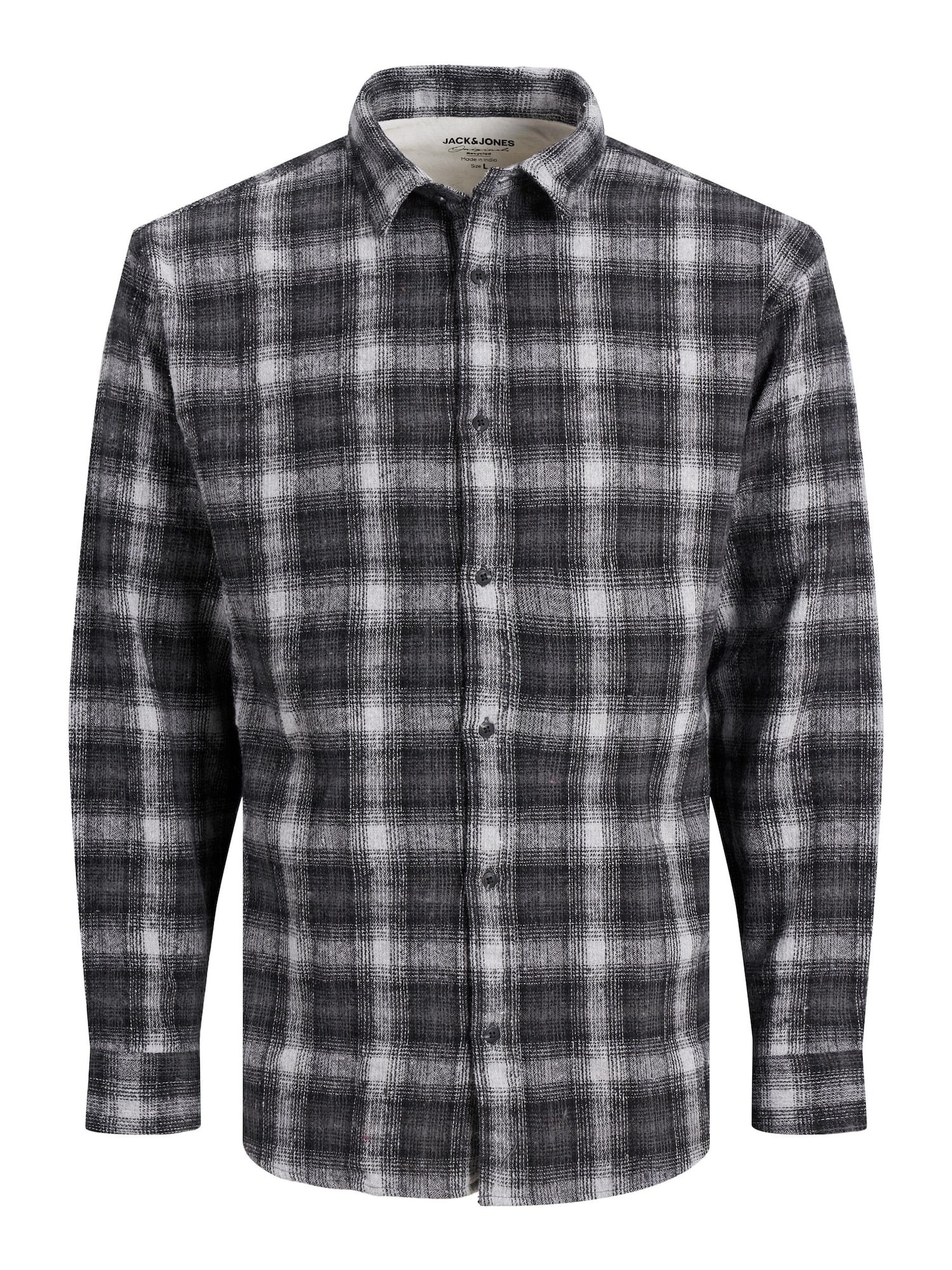 JACK & JONES Srajca 'CARL'  siva / bazaltno siva