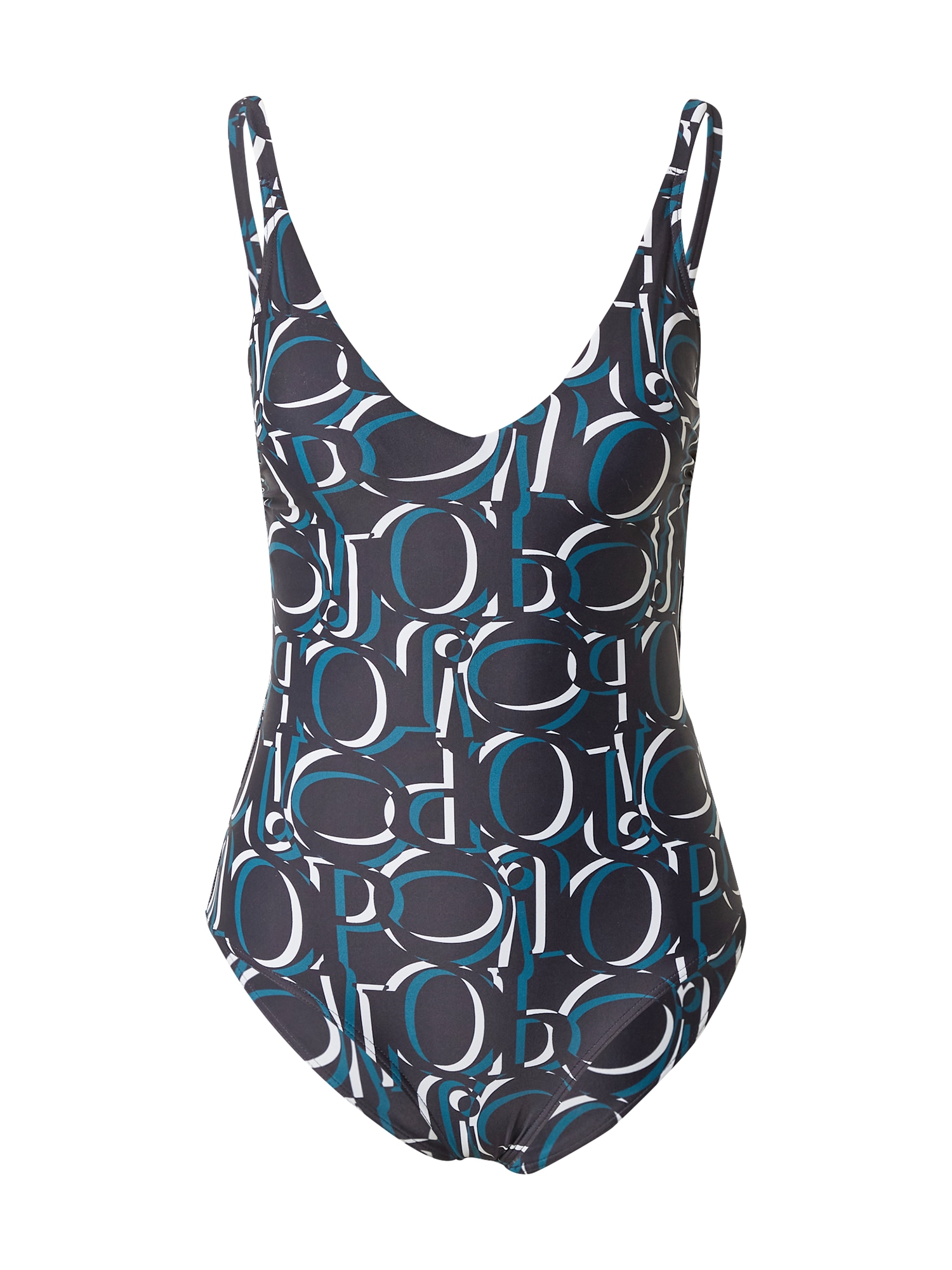 JOOP! Bodywear Enodelne kopalke  nočno modra / petrol / bela