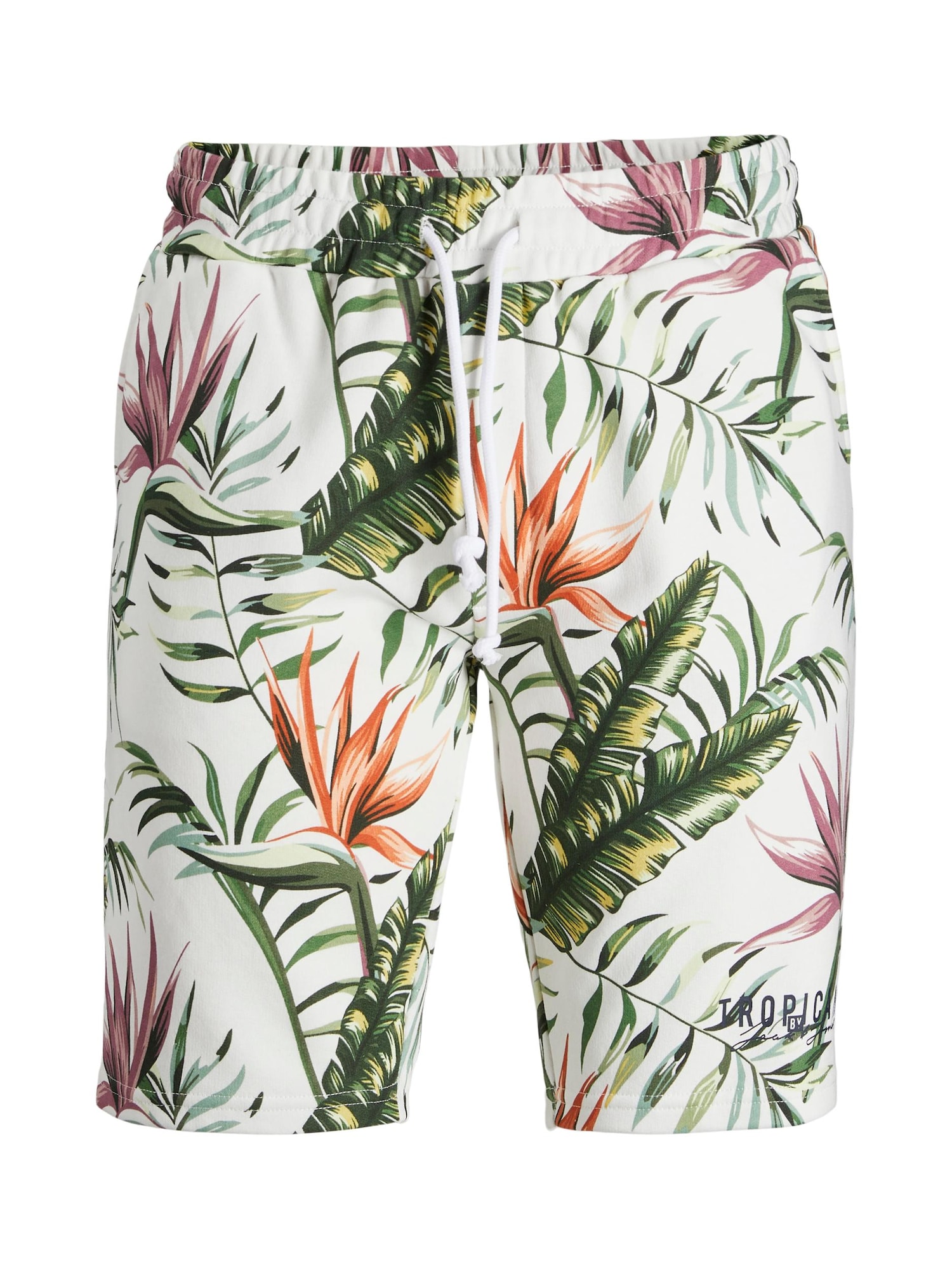 Jack & Jones Junior Hlače  zelena / oranžna / bela