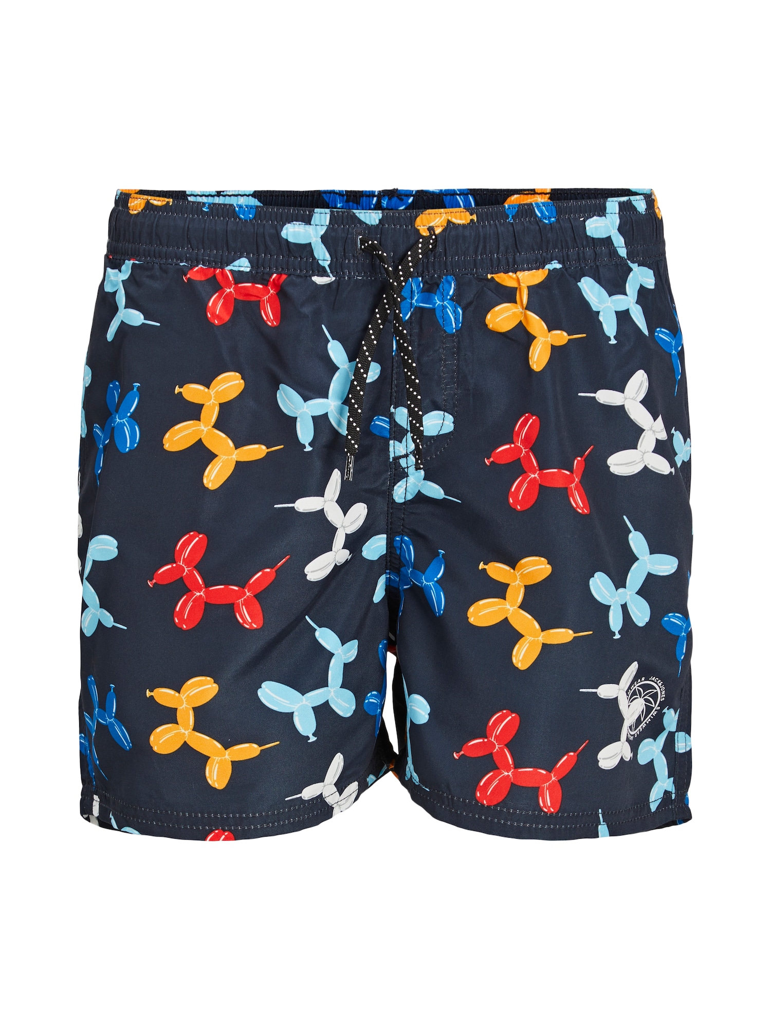 Jack & Jones Junior Kratke kopalne hlače 'CRETE'  modra / mornarska / rumena / rdeča / bela