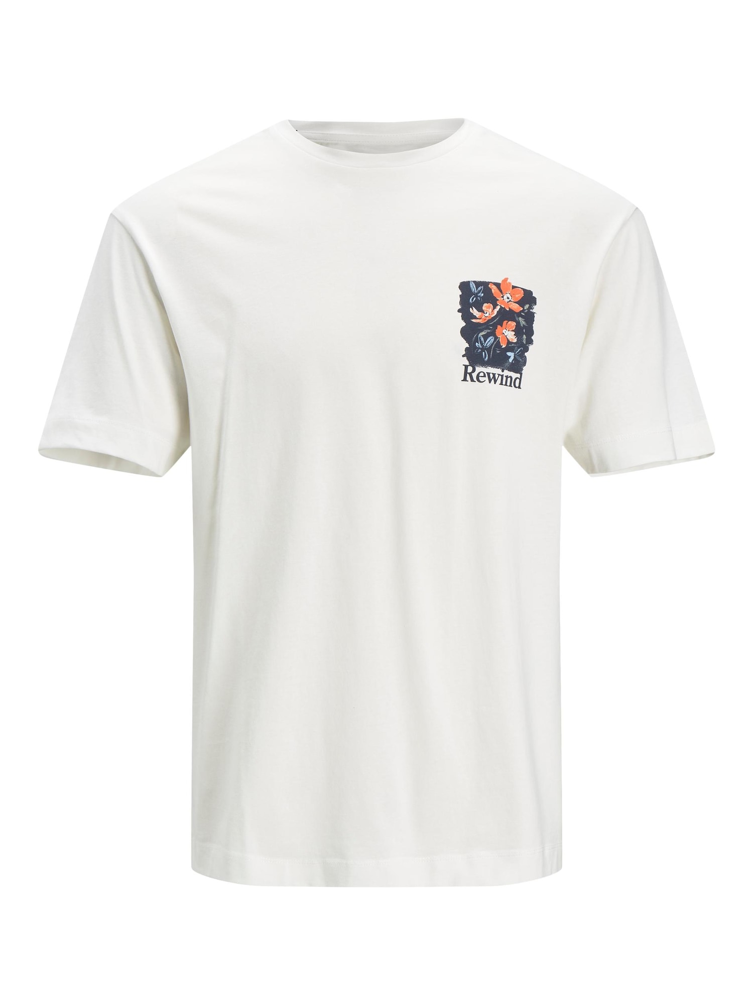 Jack & Jones Junior Majica 'Flows'  svetlo modra / temno siva / oranžna / bela