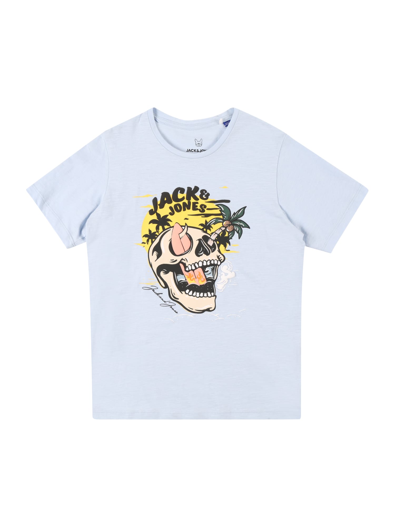 Jack & Jones Junior Majica 'JORVENICE'  svetlo modra / mešane barve